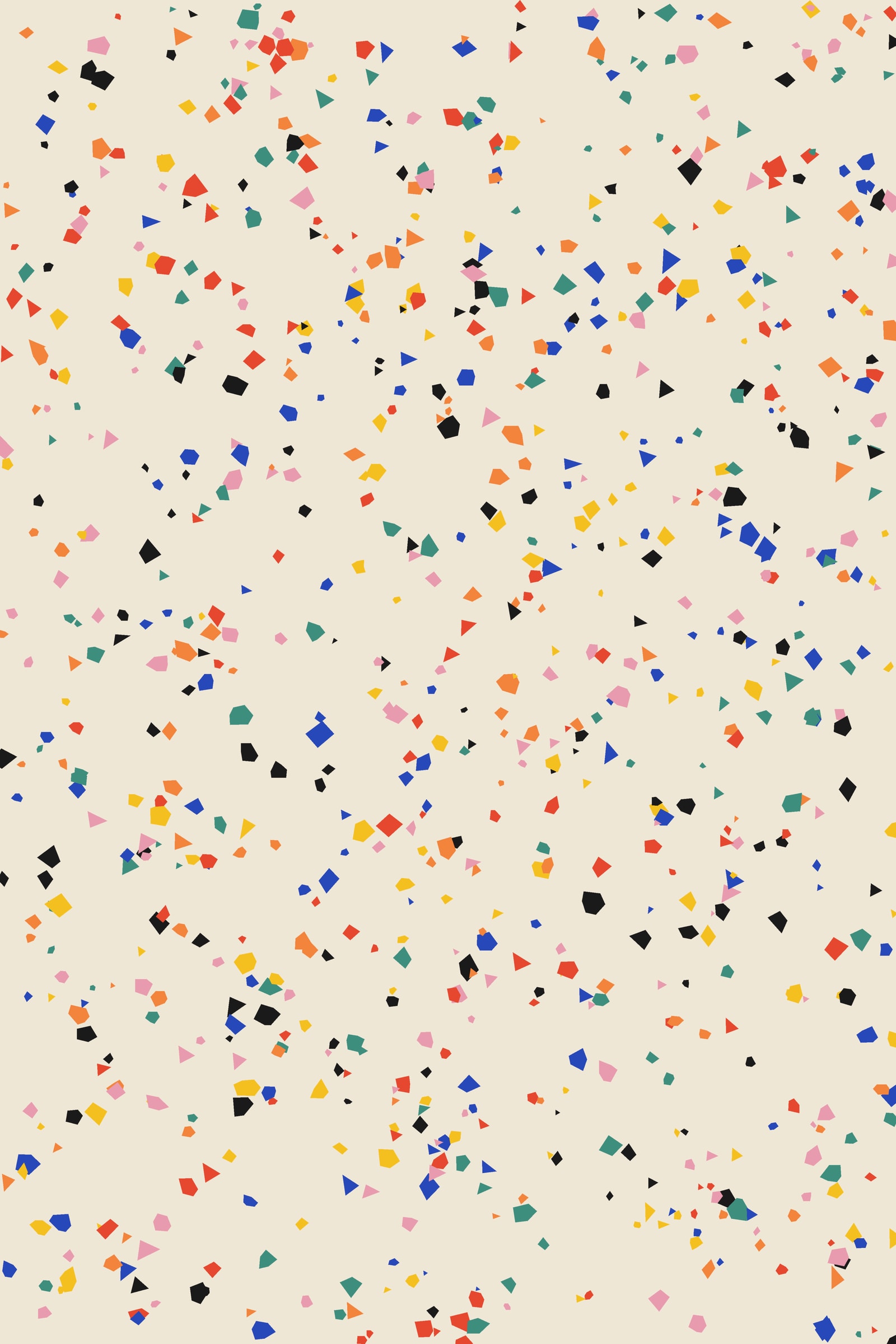 Terrazzo Art Print — Bold Speckled Pattern Poster · Modern Wall Art