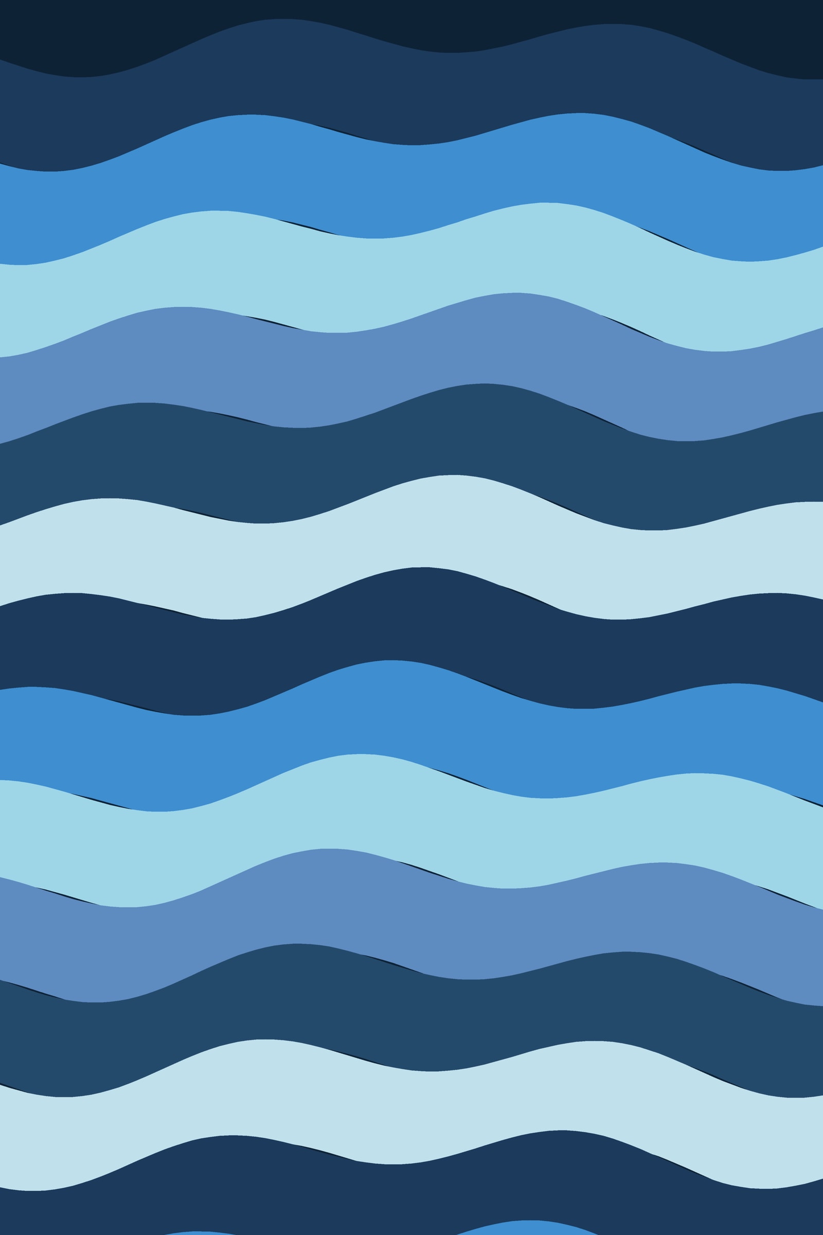 Arctic Rainbow Wave Art Print — Bold Op Art Stripe Poster · Modern Wall Art