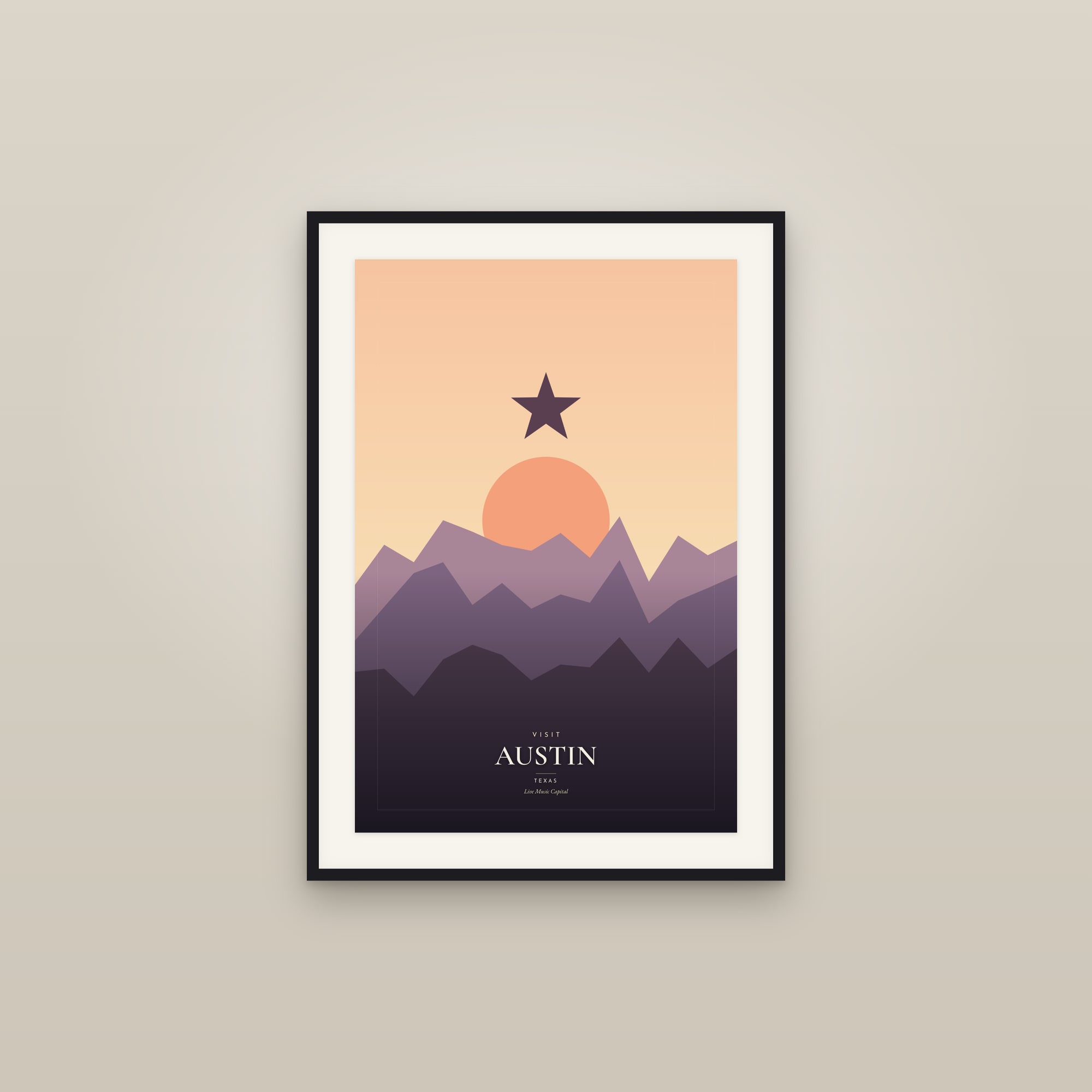 Visit Austin, Texas — Travel Poster