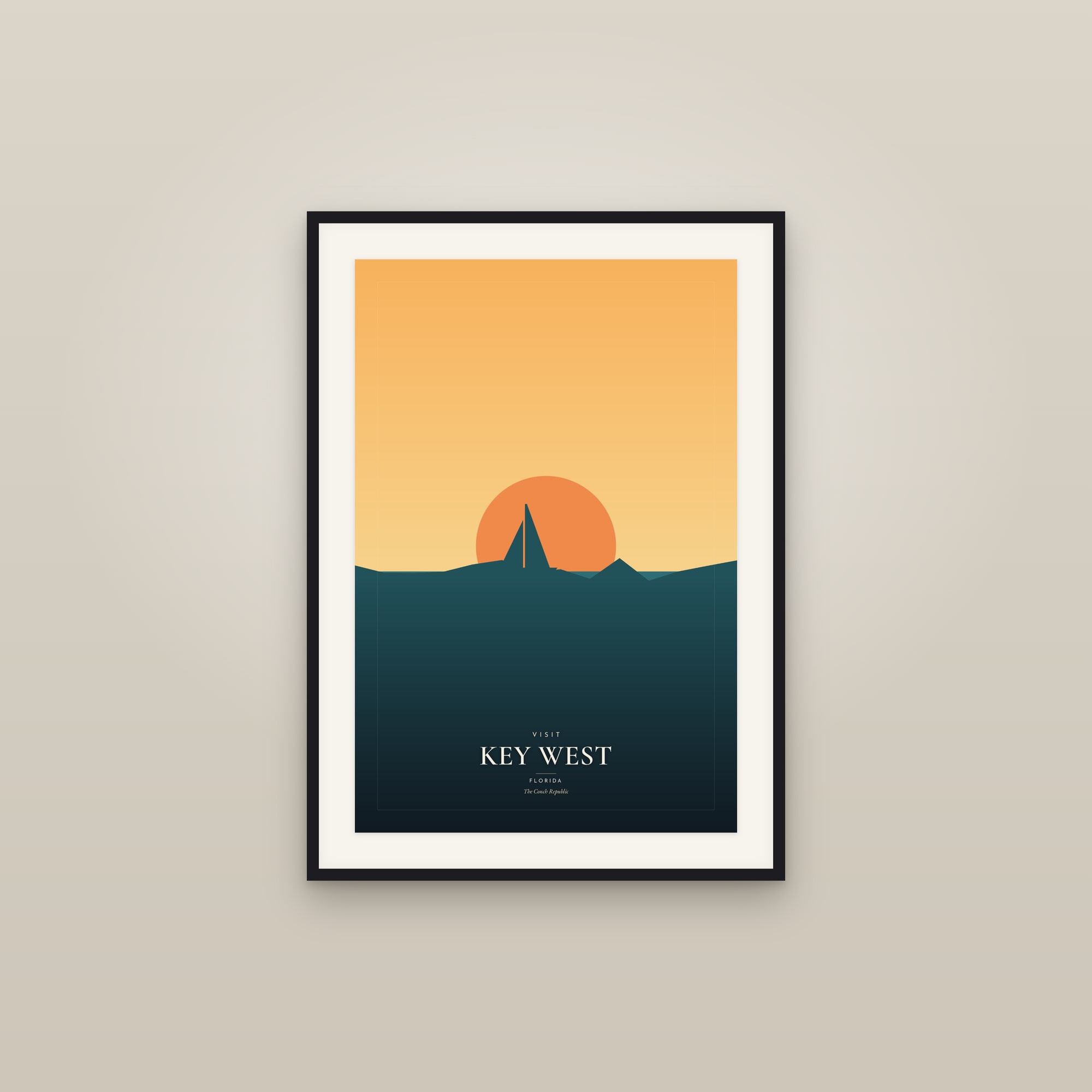 Visit Key West, Florida — Travel Poster