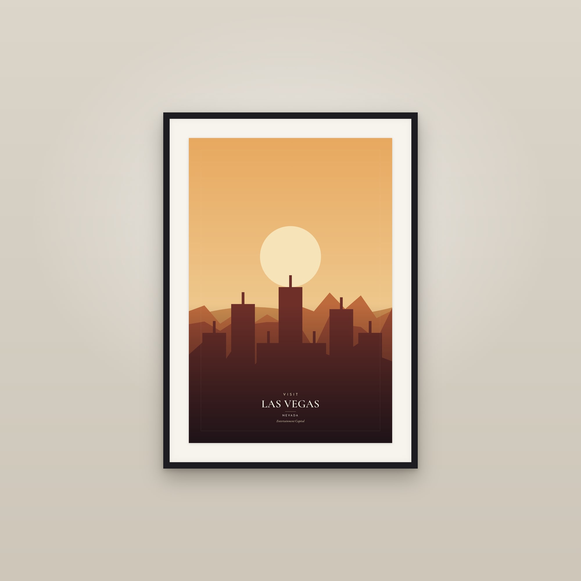 Visit Las Vegas, Nevada — Travel Poster