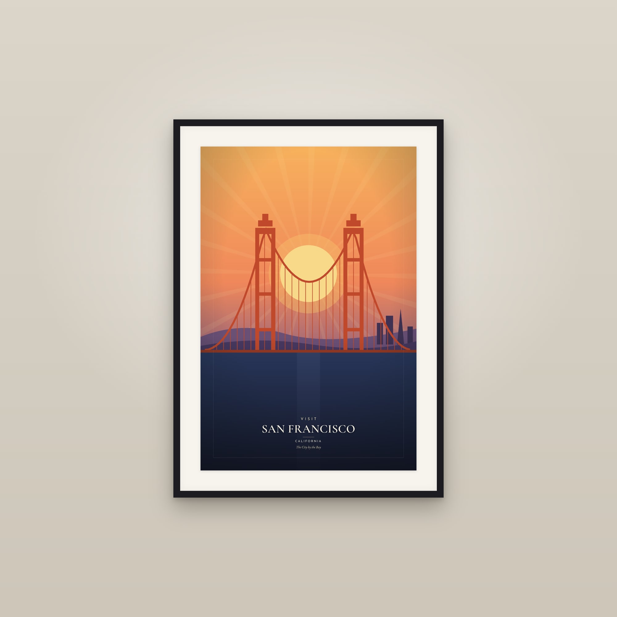 Visit San Francisco, California — Travel Poster
