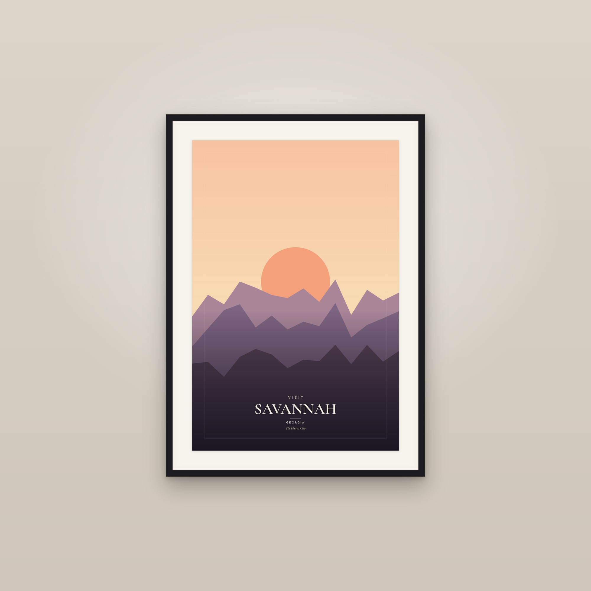 Visit Savannah, Georgia — Travel Poster