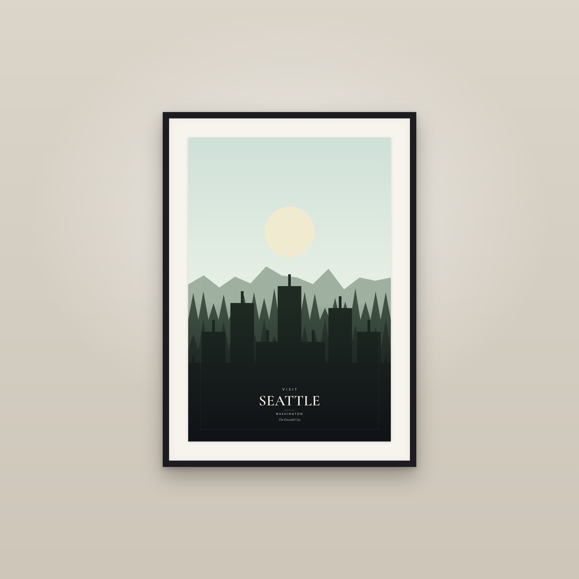 Visit Seattle, Washington — Travel Poster