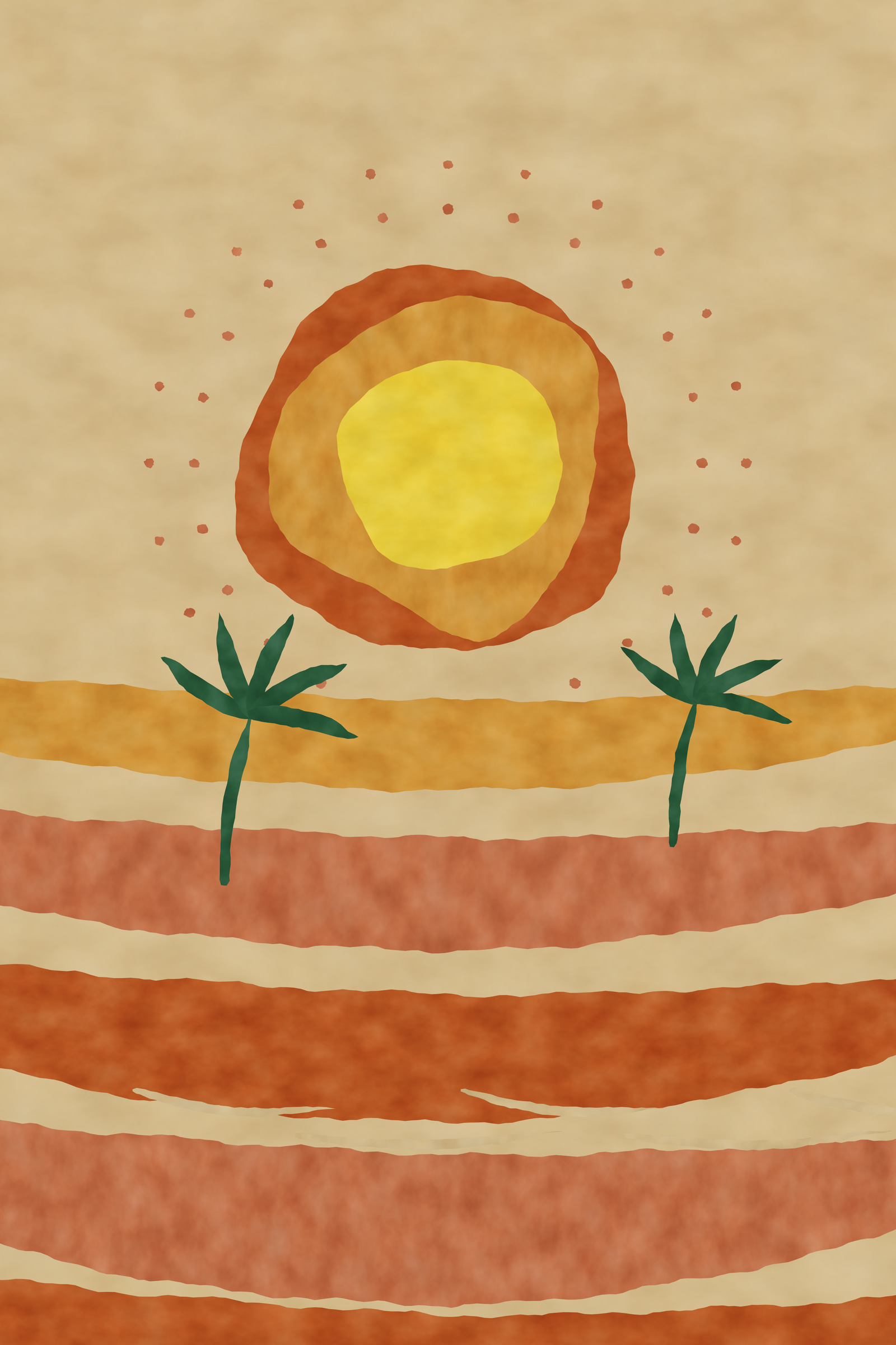 Abstract Desert Print — The Desert Dunes
