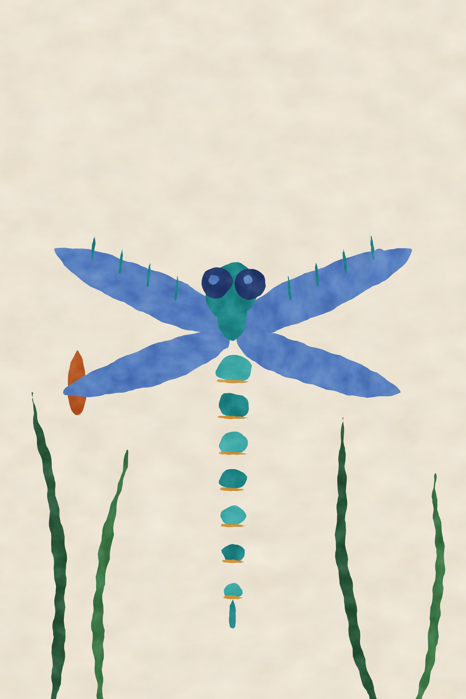 Abstract Dragonfly Print — The Dragonfly