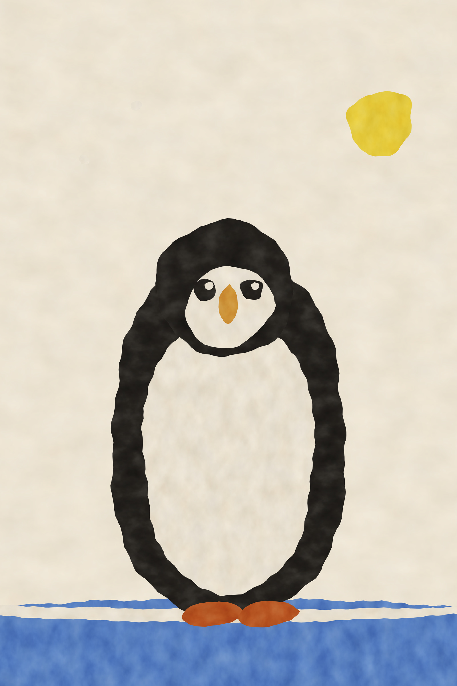 Abstract Penguin Print — The Little Penguin