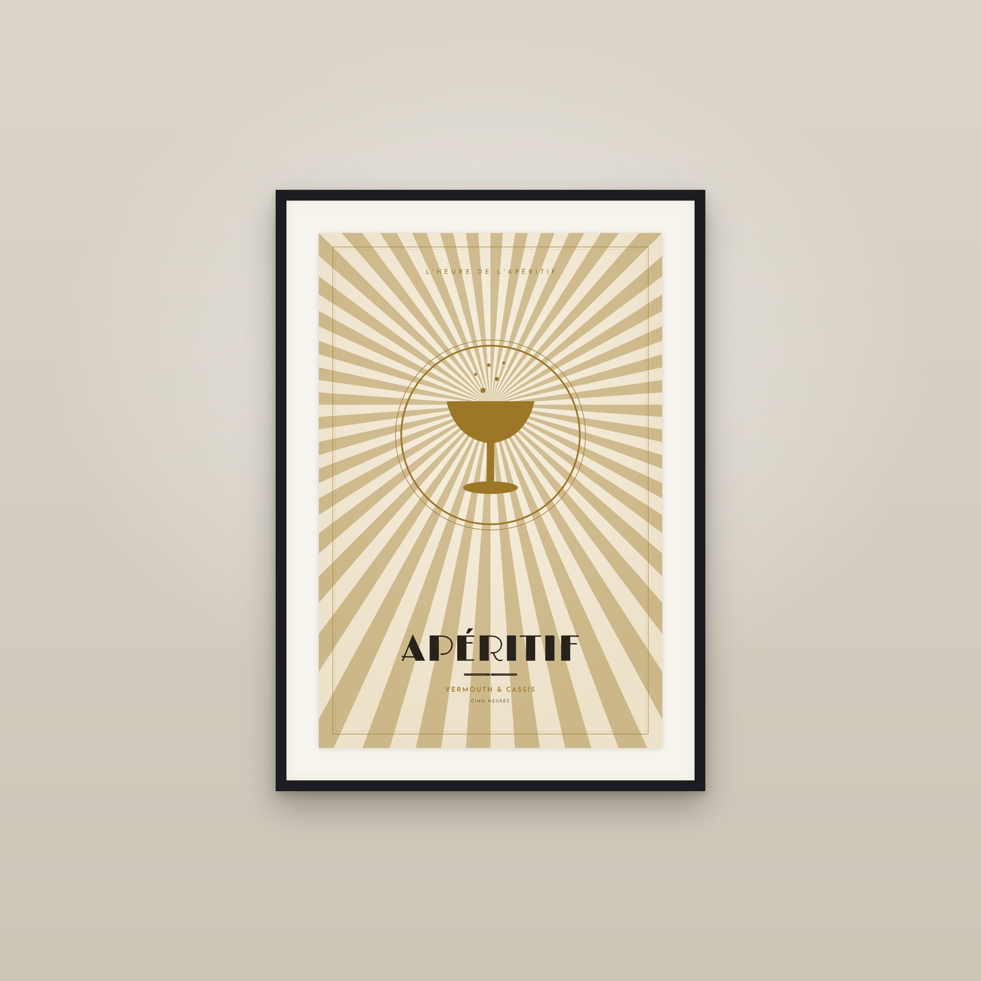 Apéritif — Art Deco Poster