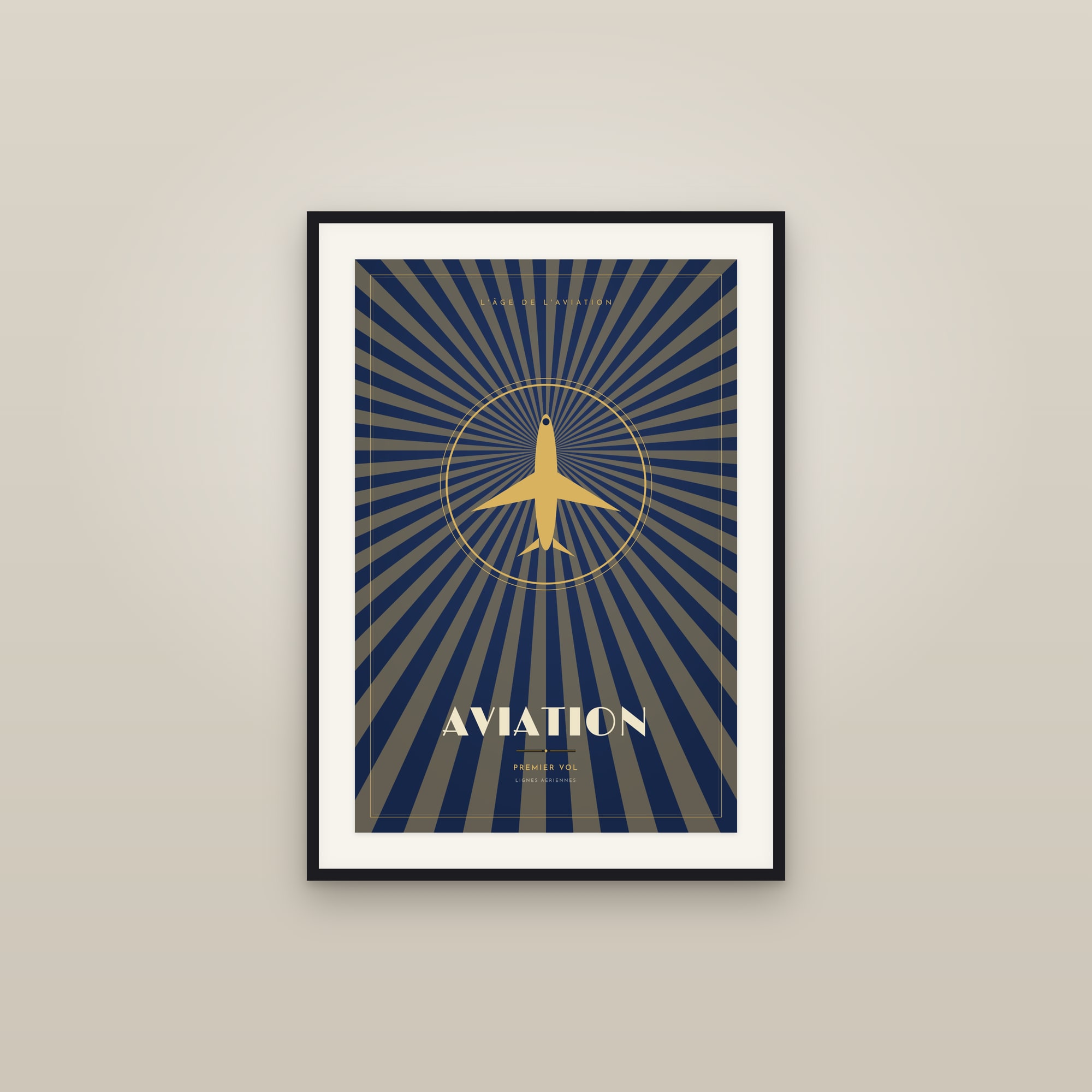 Aviation — Art Deco Poster