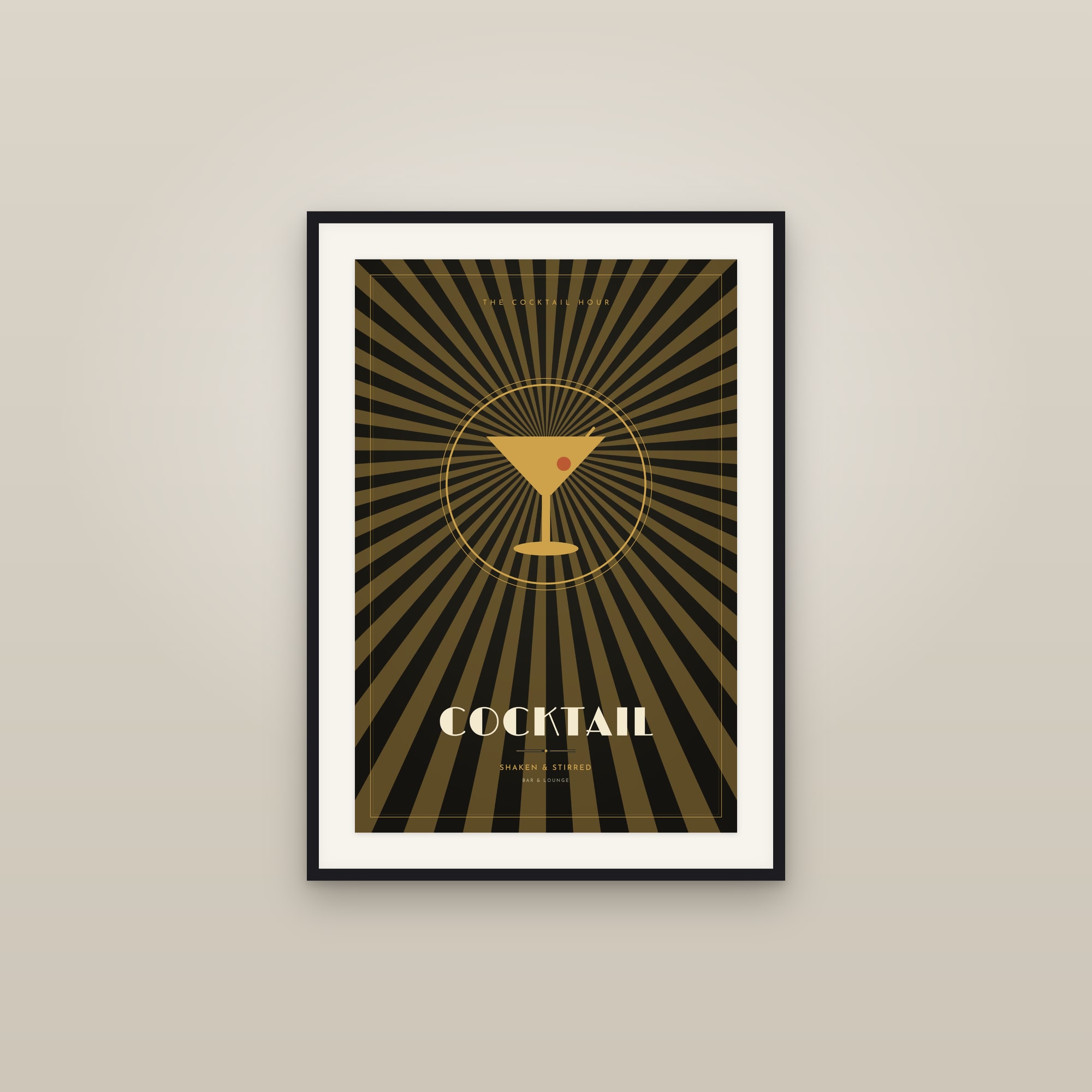 Cocktail — Art Deco Poster