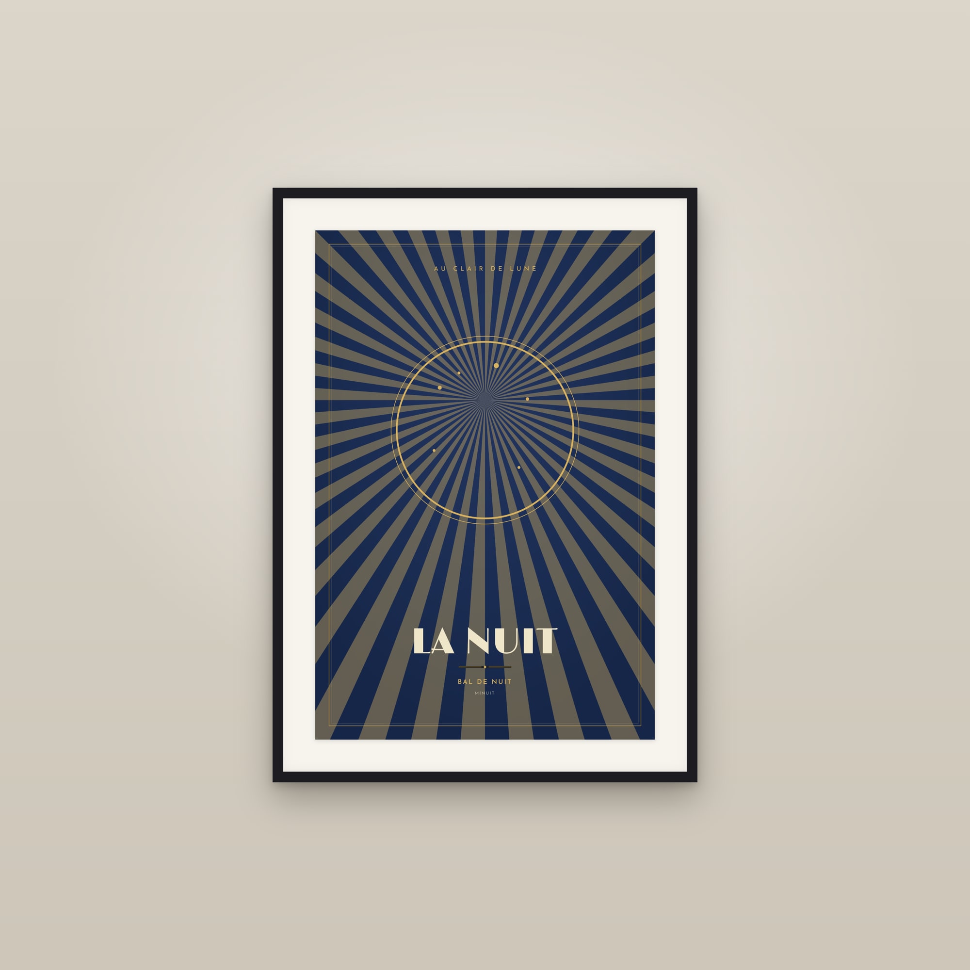 The Night — Art Deco Poster