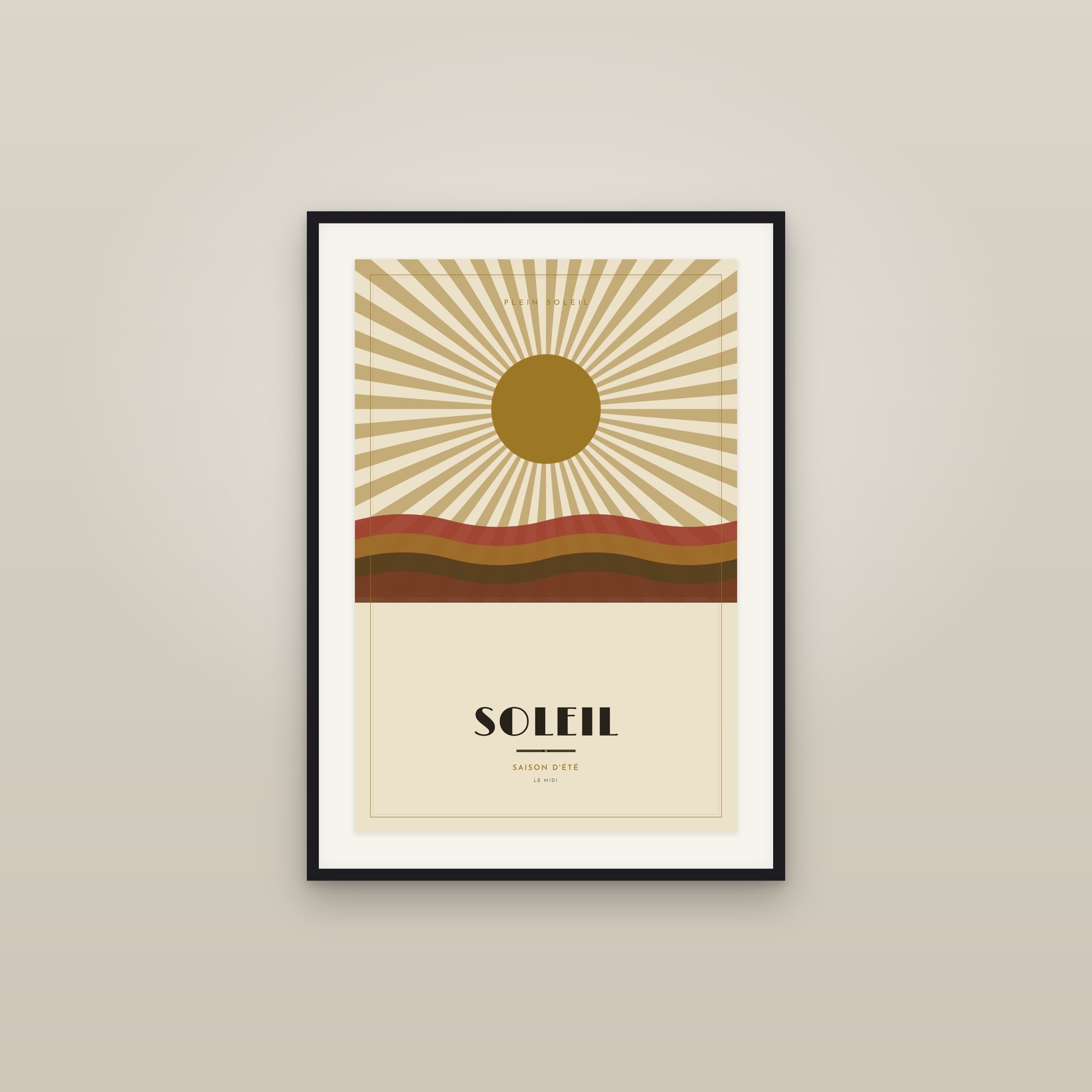 Soleil — Art Deco Poster