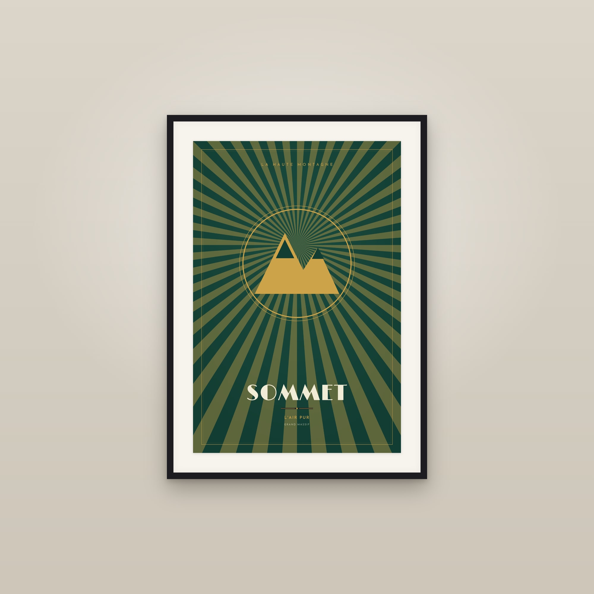 The Summit — Art Deco Poster