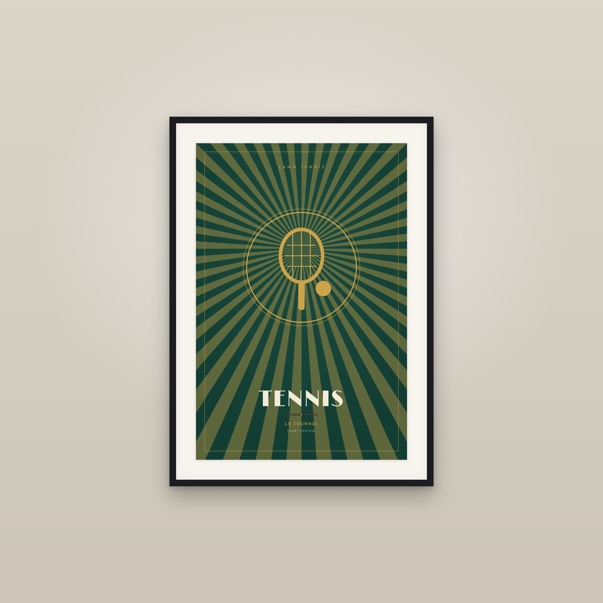 Tennis — Art Deco Poster