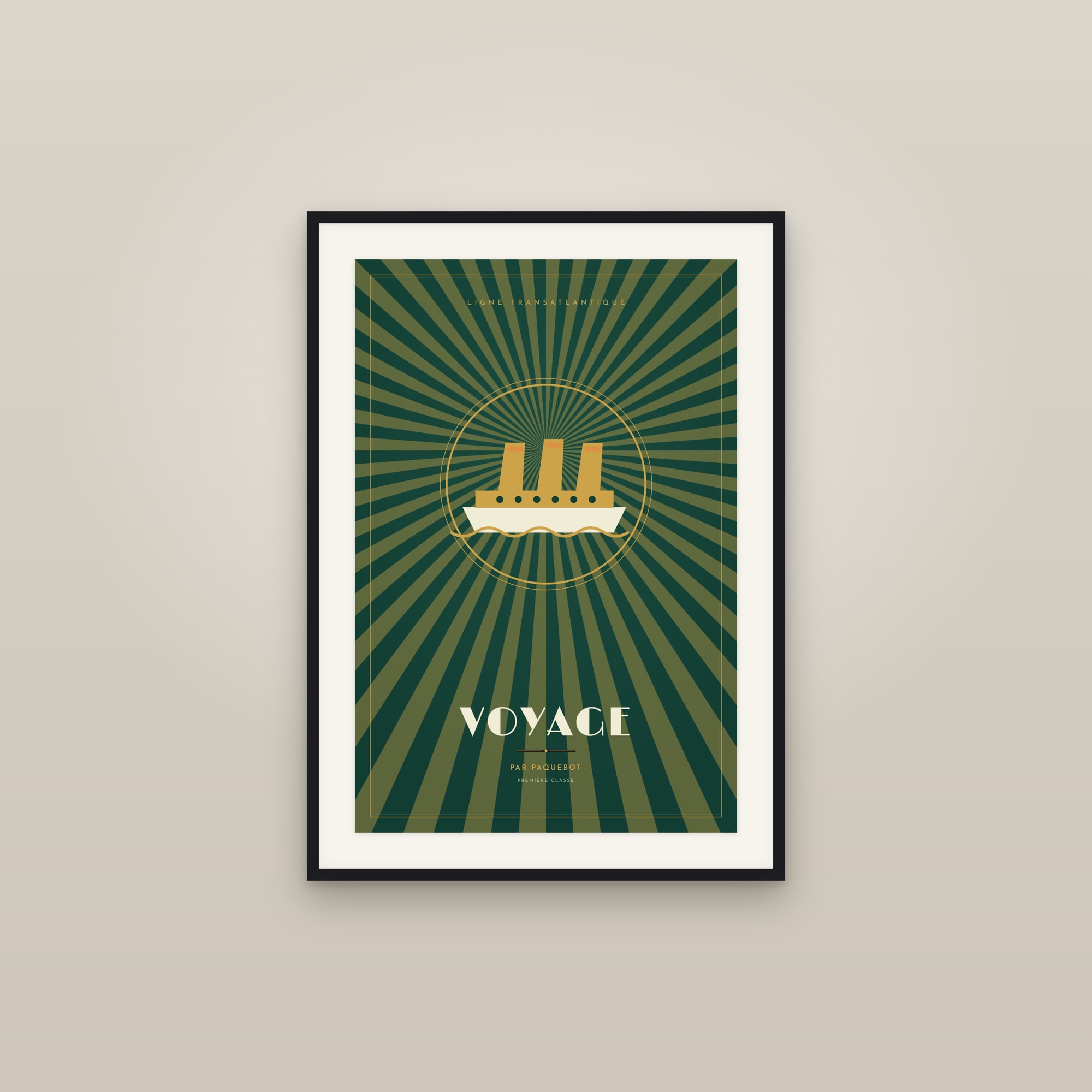 Ocean Voyage — Art Deco Poster