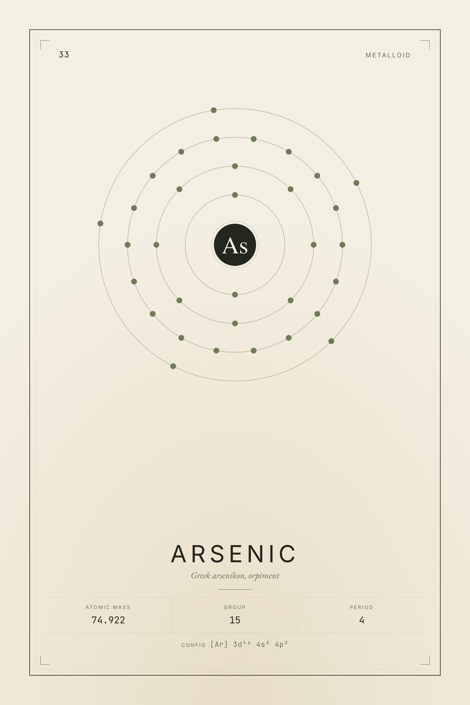Arsenic — Element No. 33