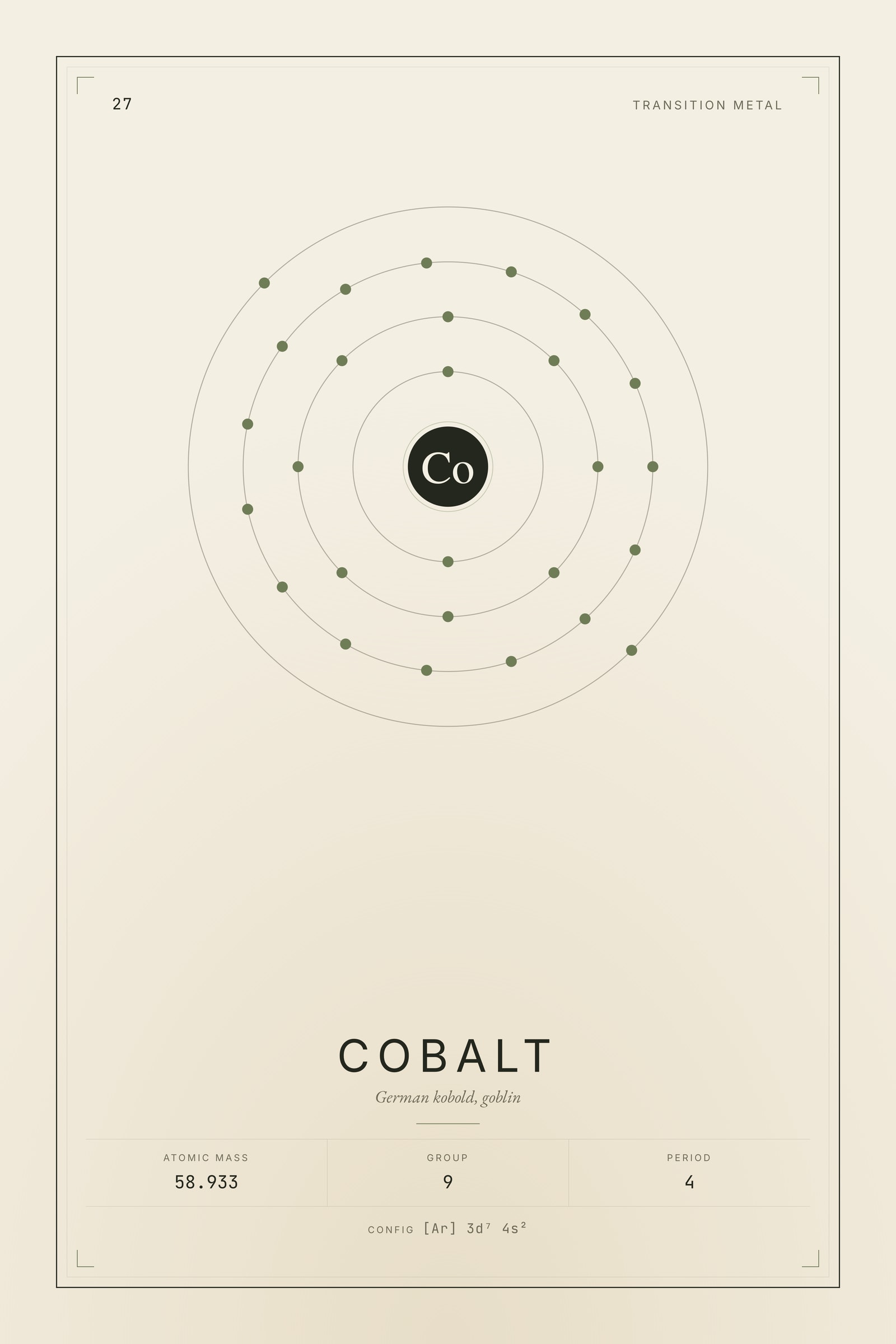 Cobalt — Element No. 27