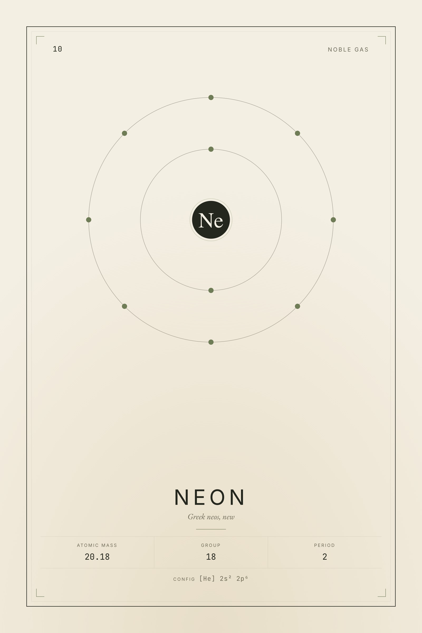 Neon — Element No. 10