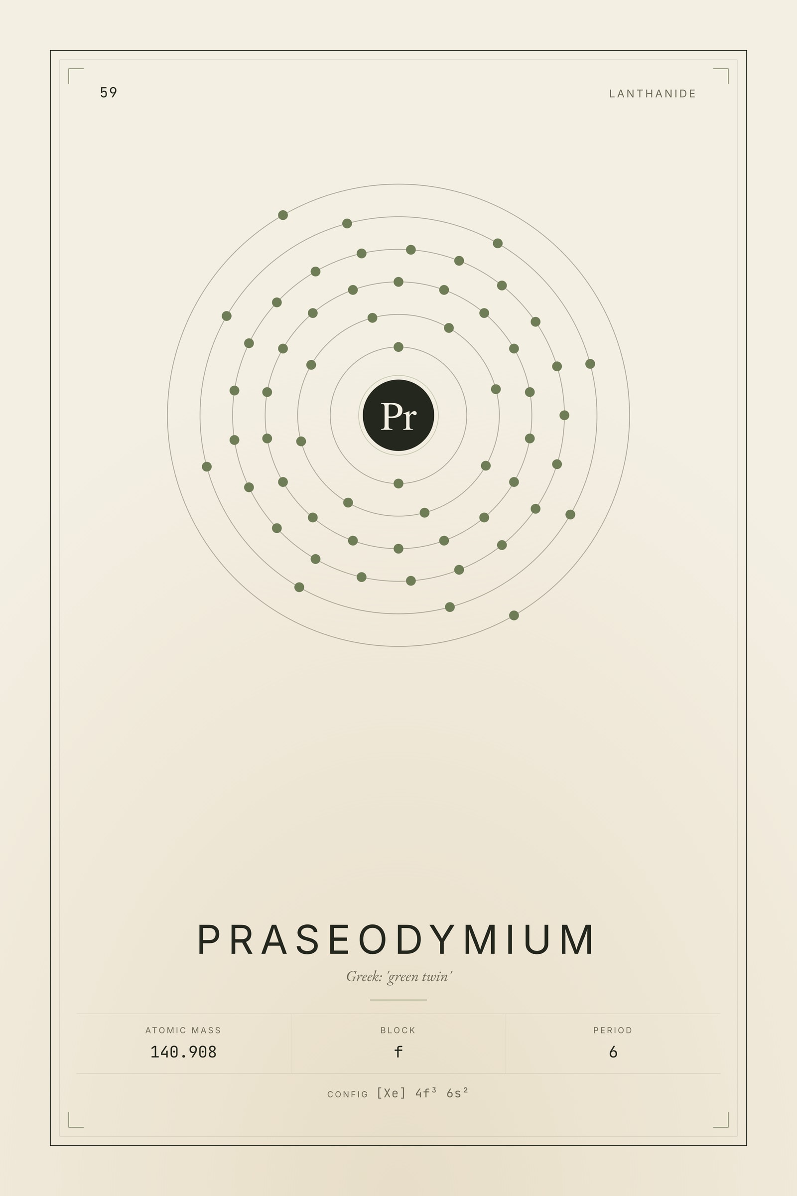 Praseodymium — Element No. 59