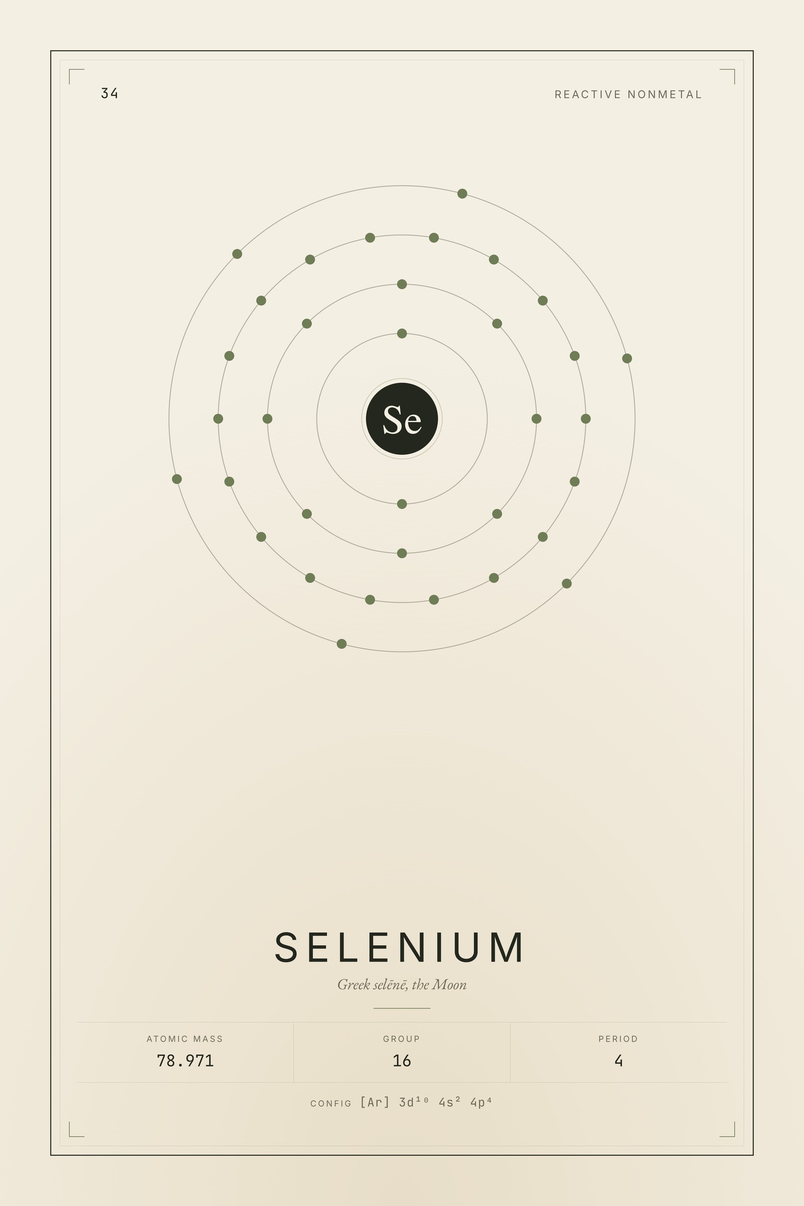 Selenium — Element No. 34
