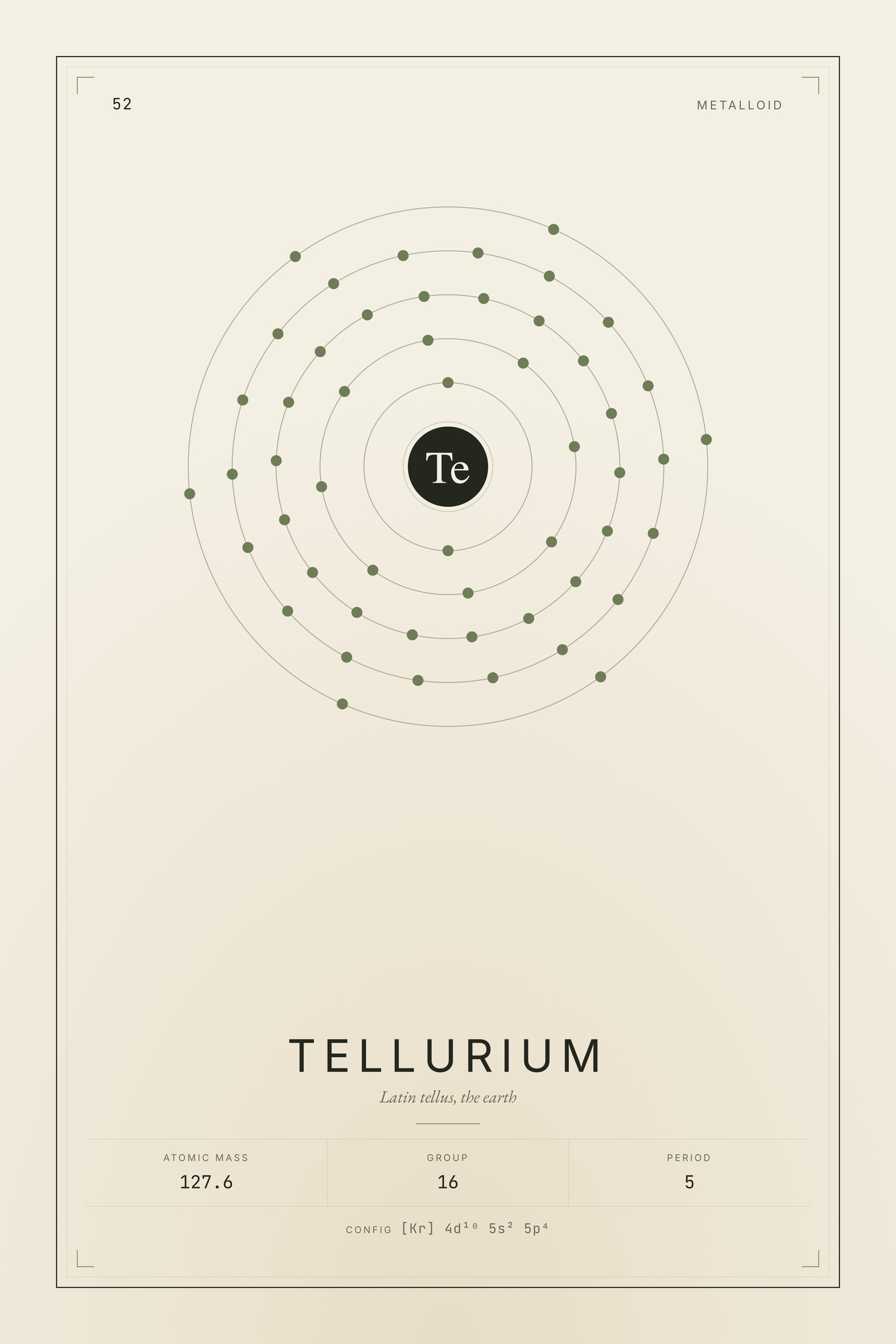 Tellurium — Element No. 52