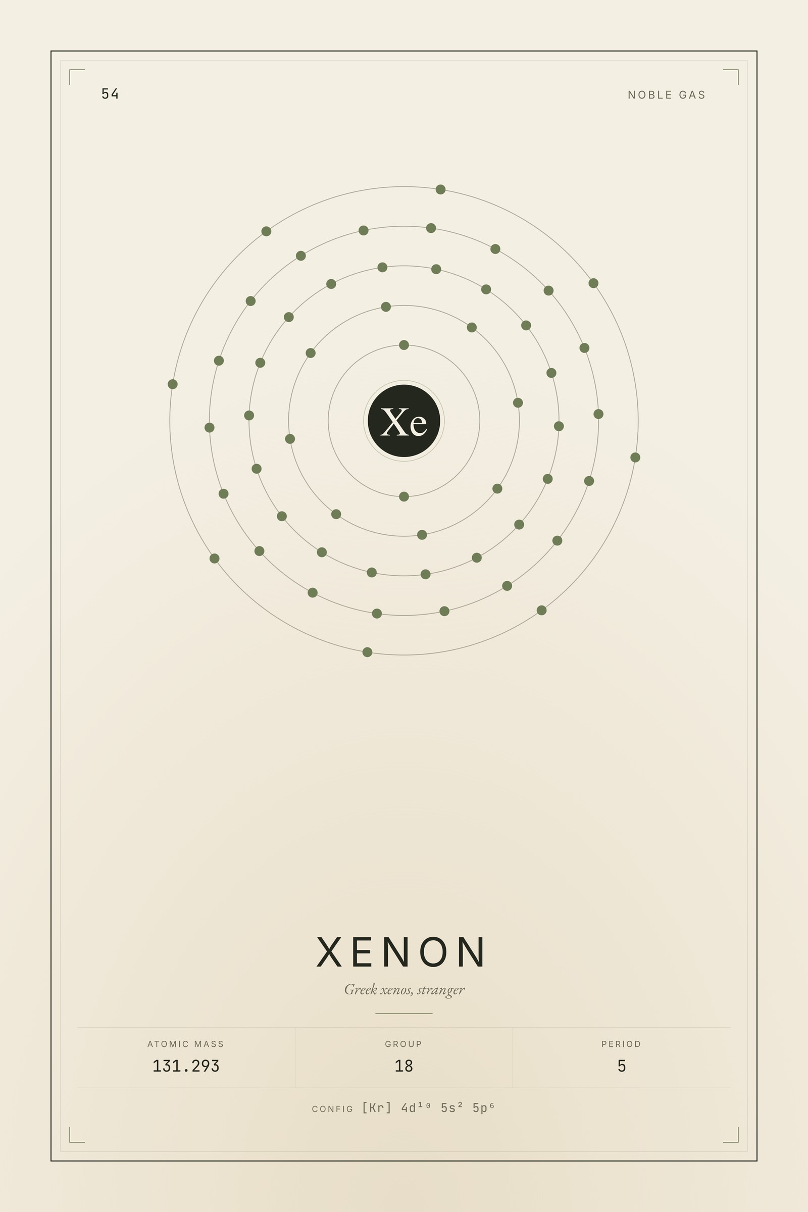 Xenon — Element No. 54