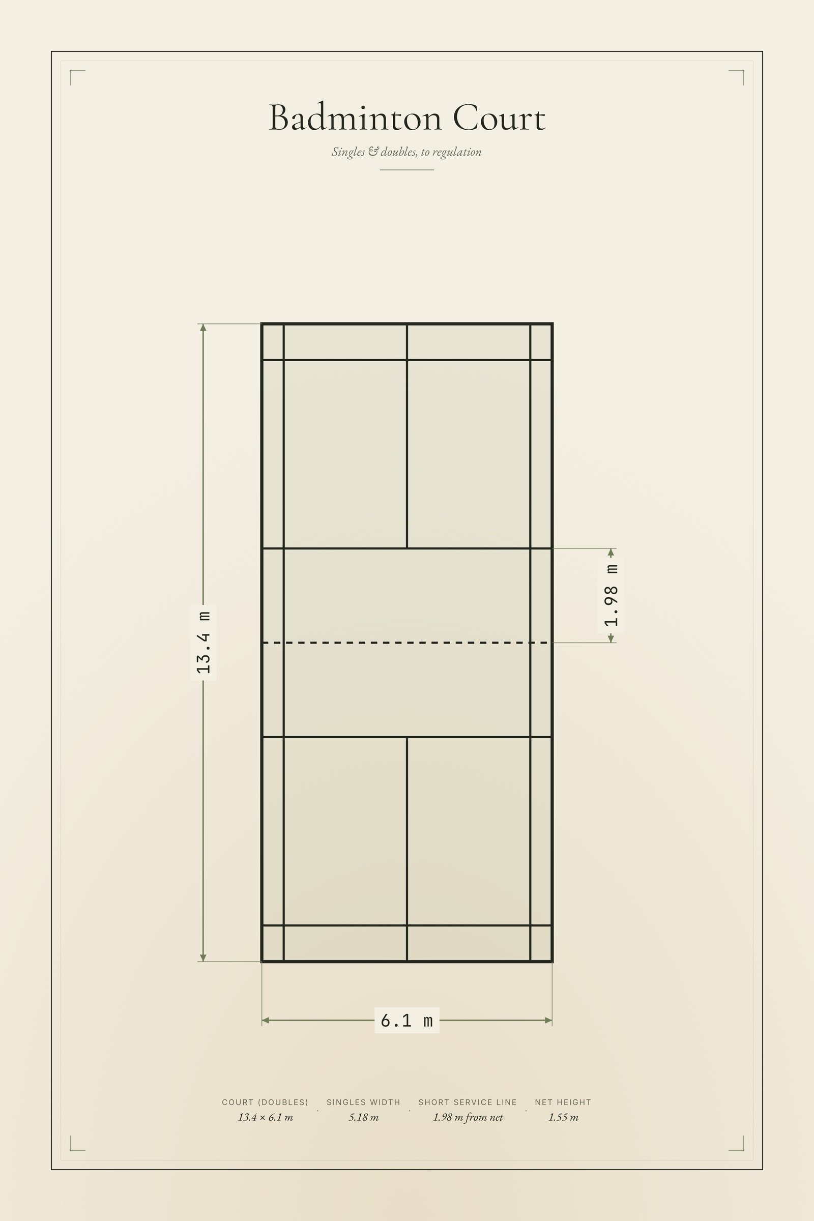 Badminton Court — Diagram