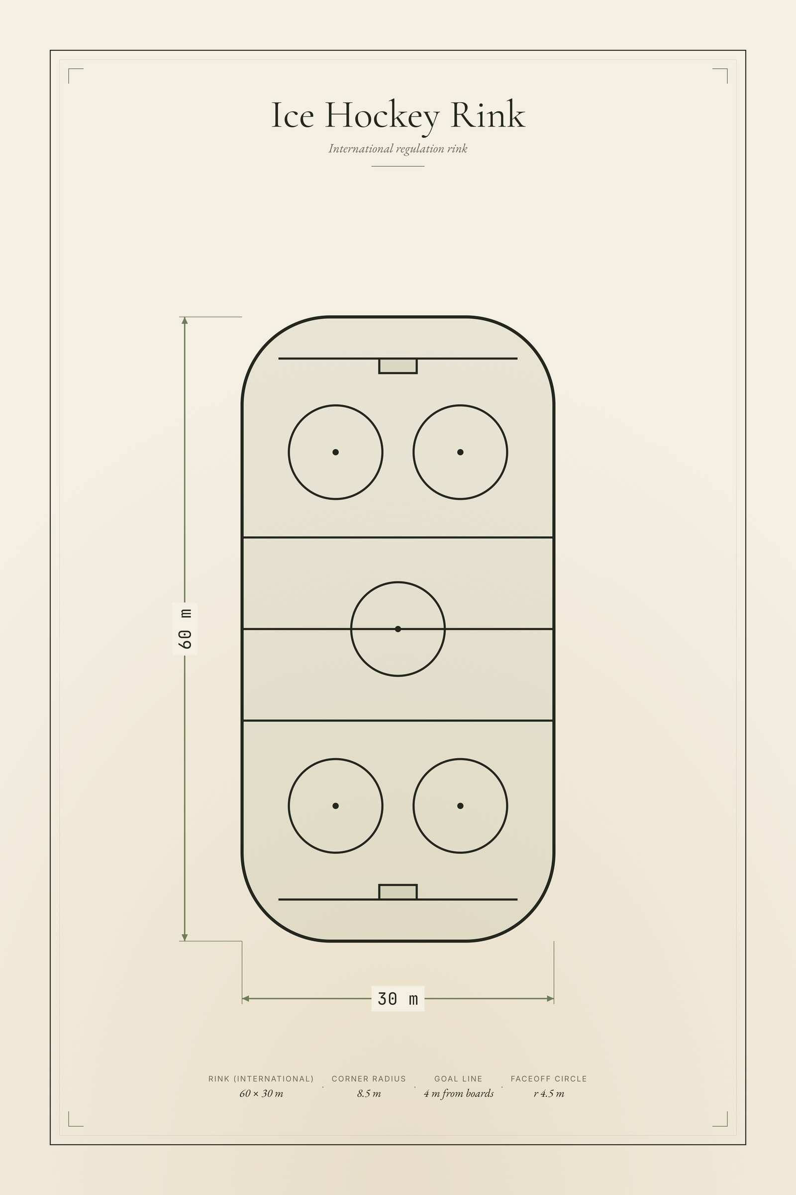 Ice Hockey Rink — Diagram