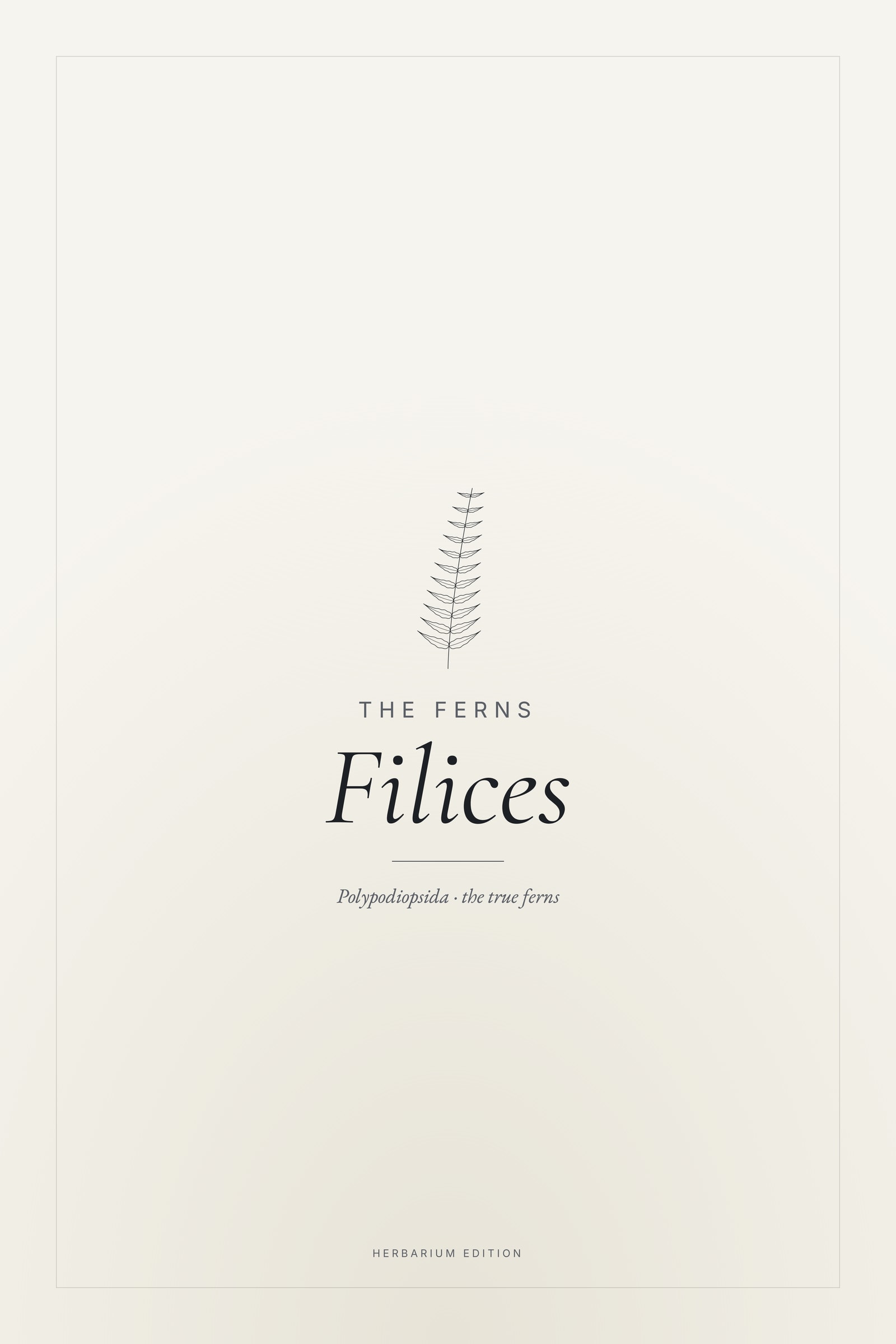 Filices — Typographic Botanical