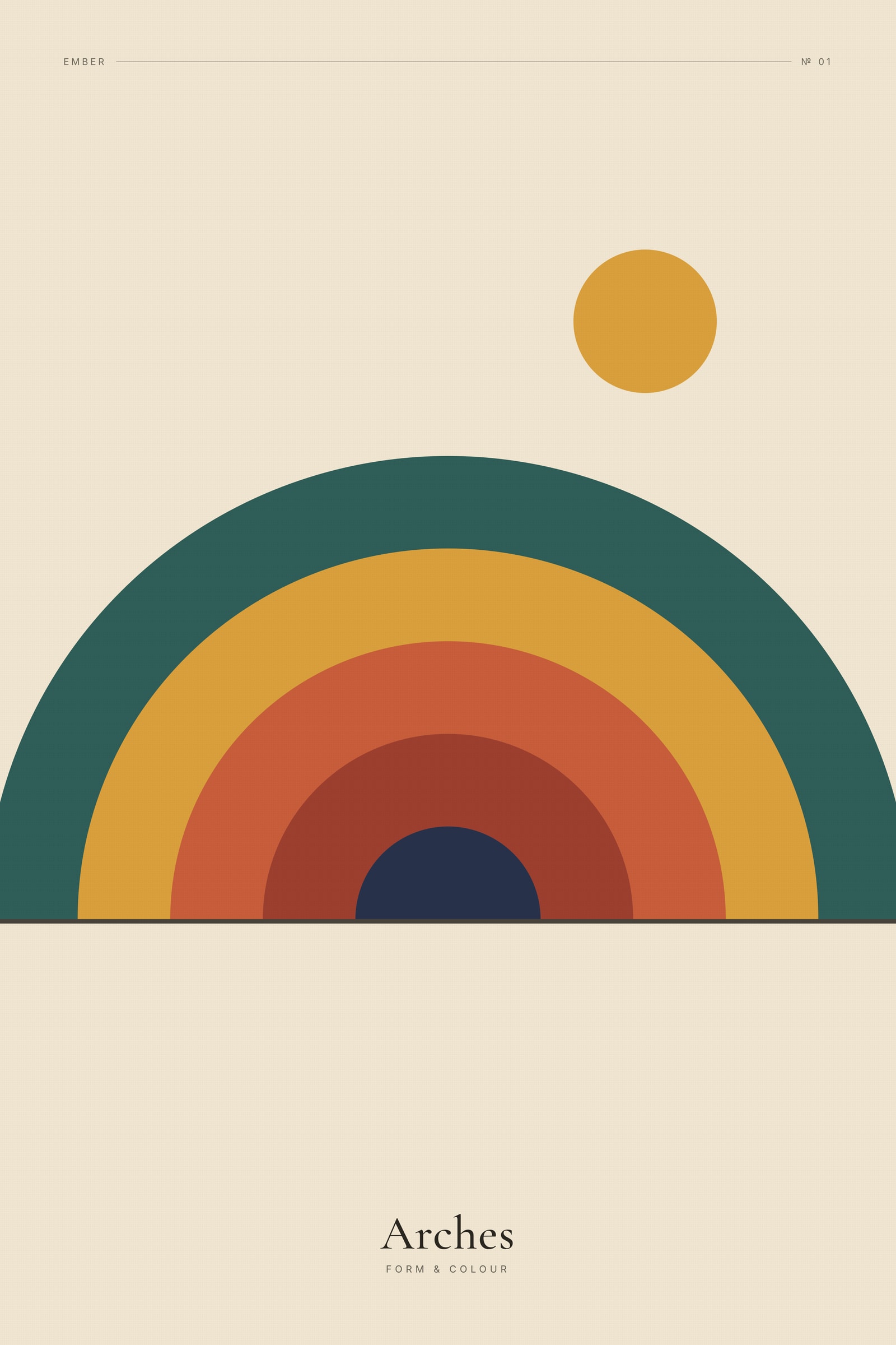 Arches (Ember) — Ember · Geometric Print