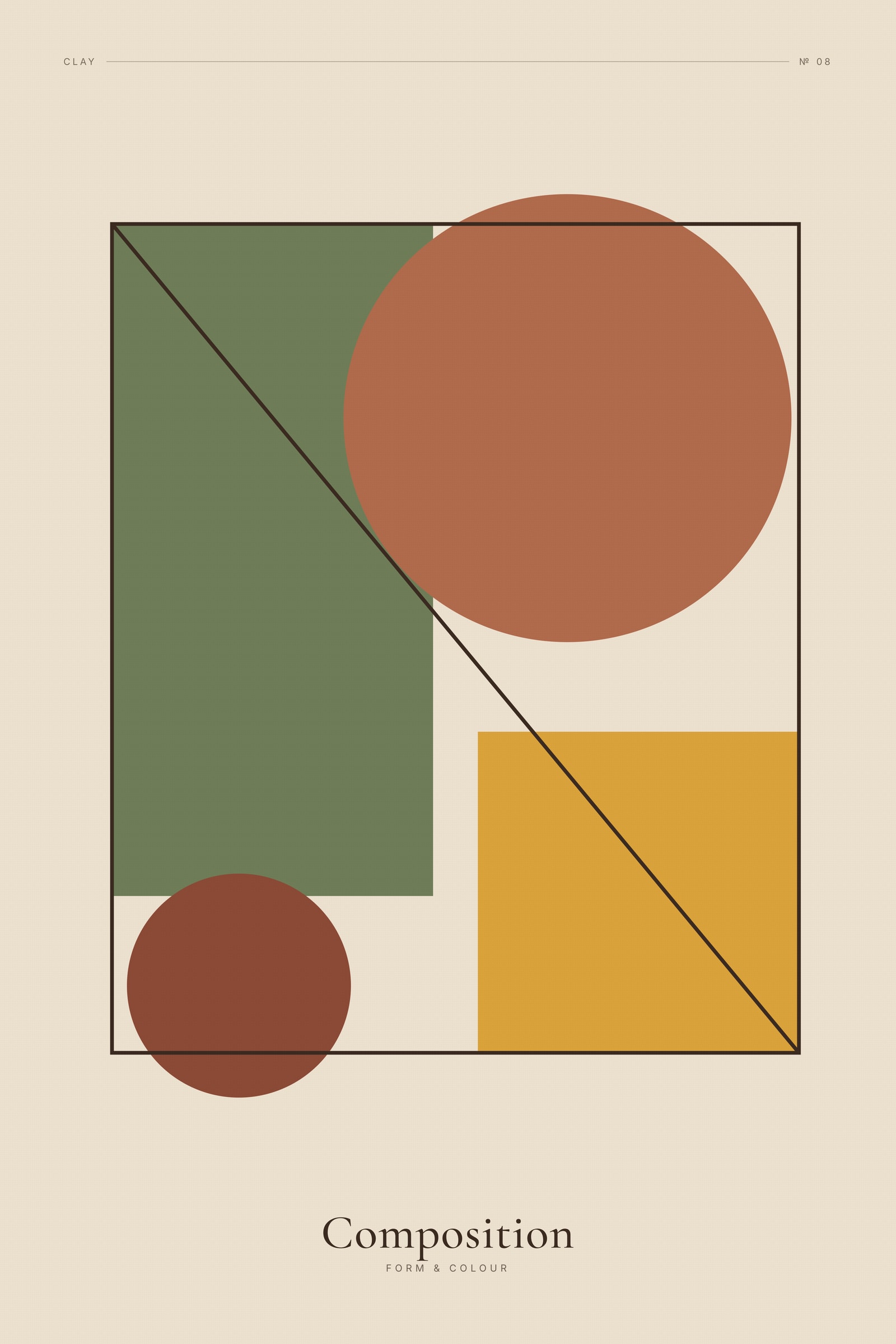 Composition (Clay) — Clay · Geometric Print