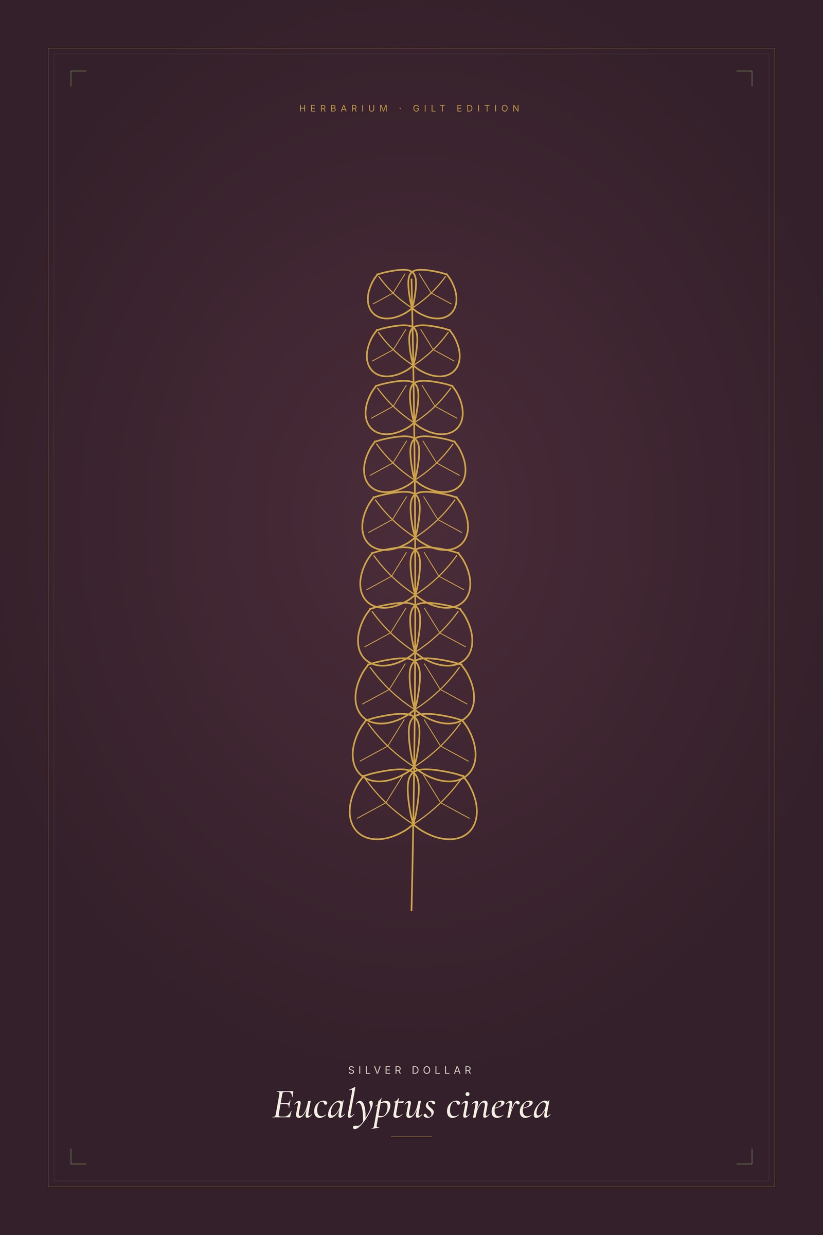 Silver Dollar — Gilt Botanical