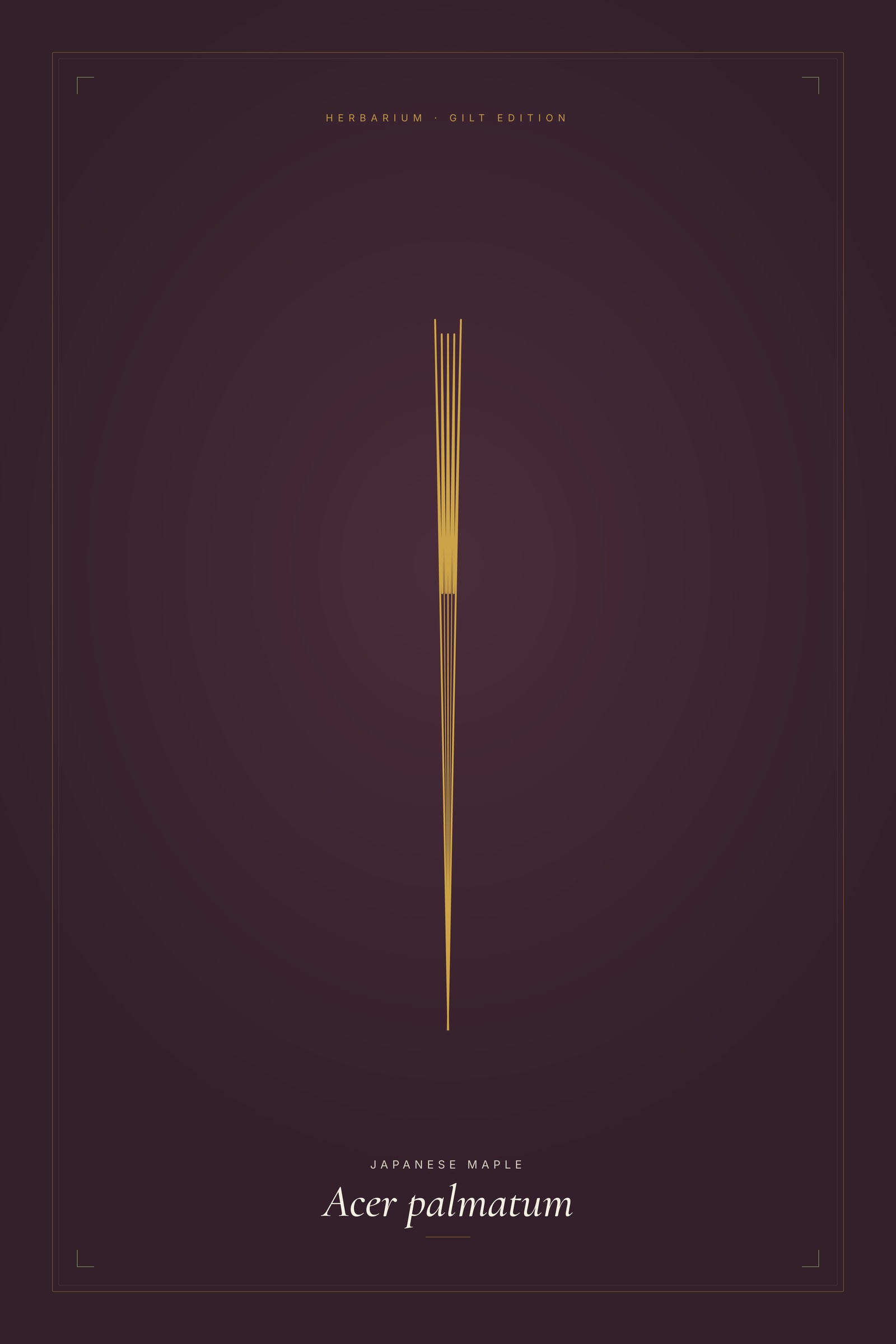Japanese Maple (Gilt) — Gilt Botanical