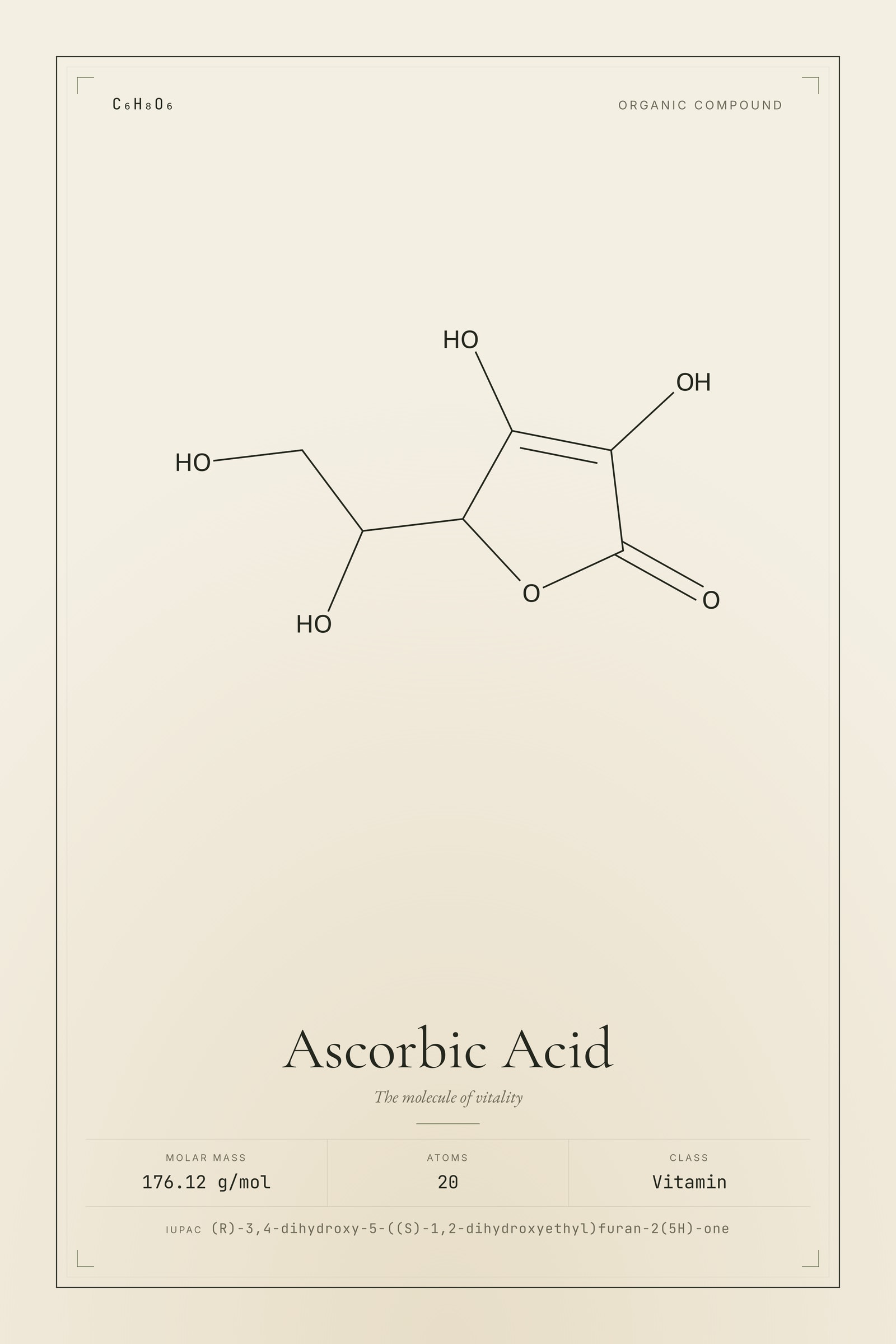 Ascorbic Acid — Molecular Structure