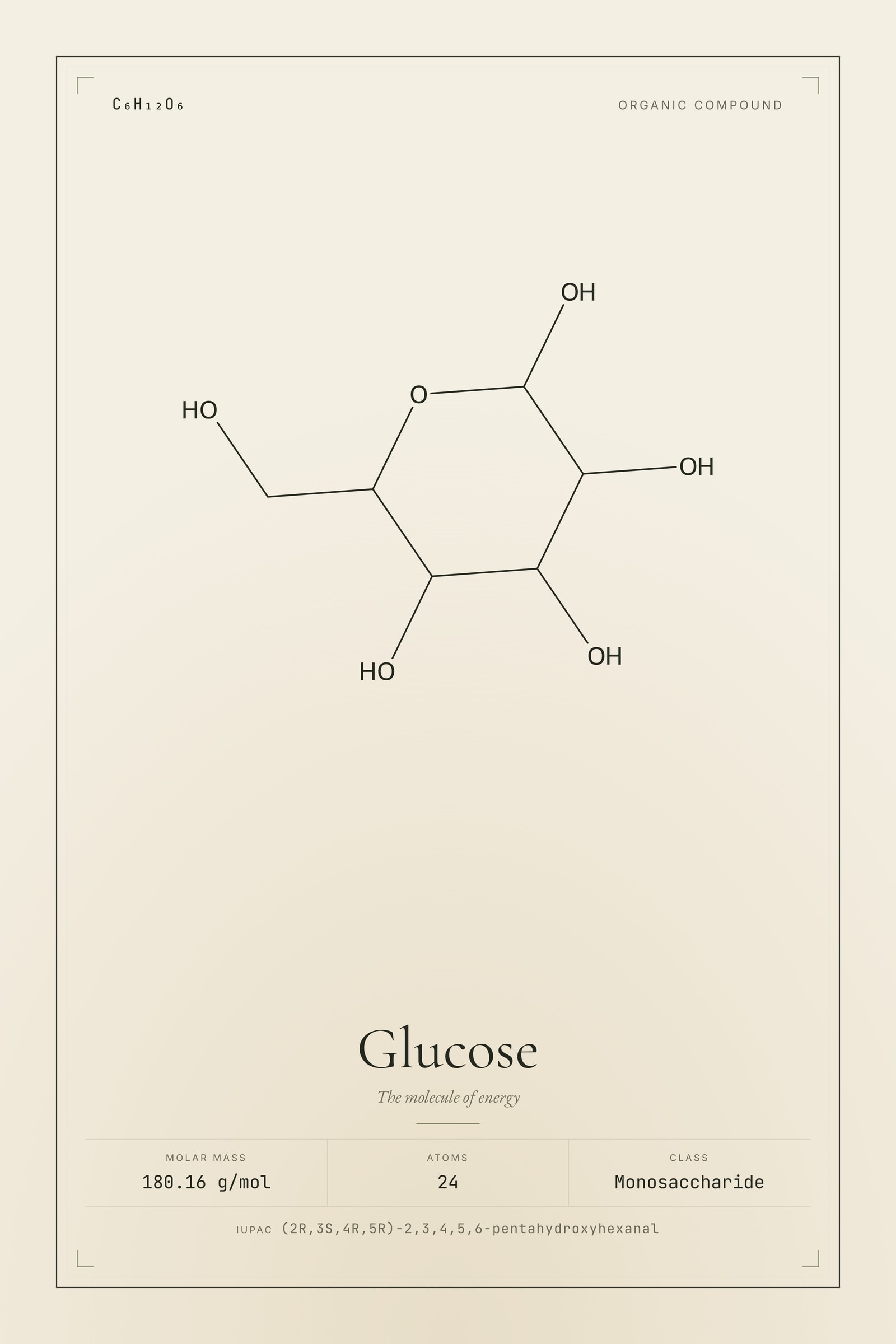 Glucose — Molecular Structure