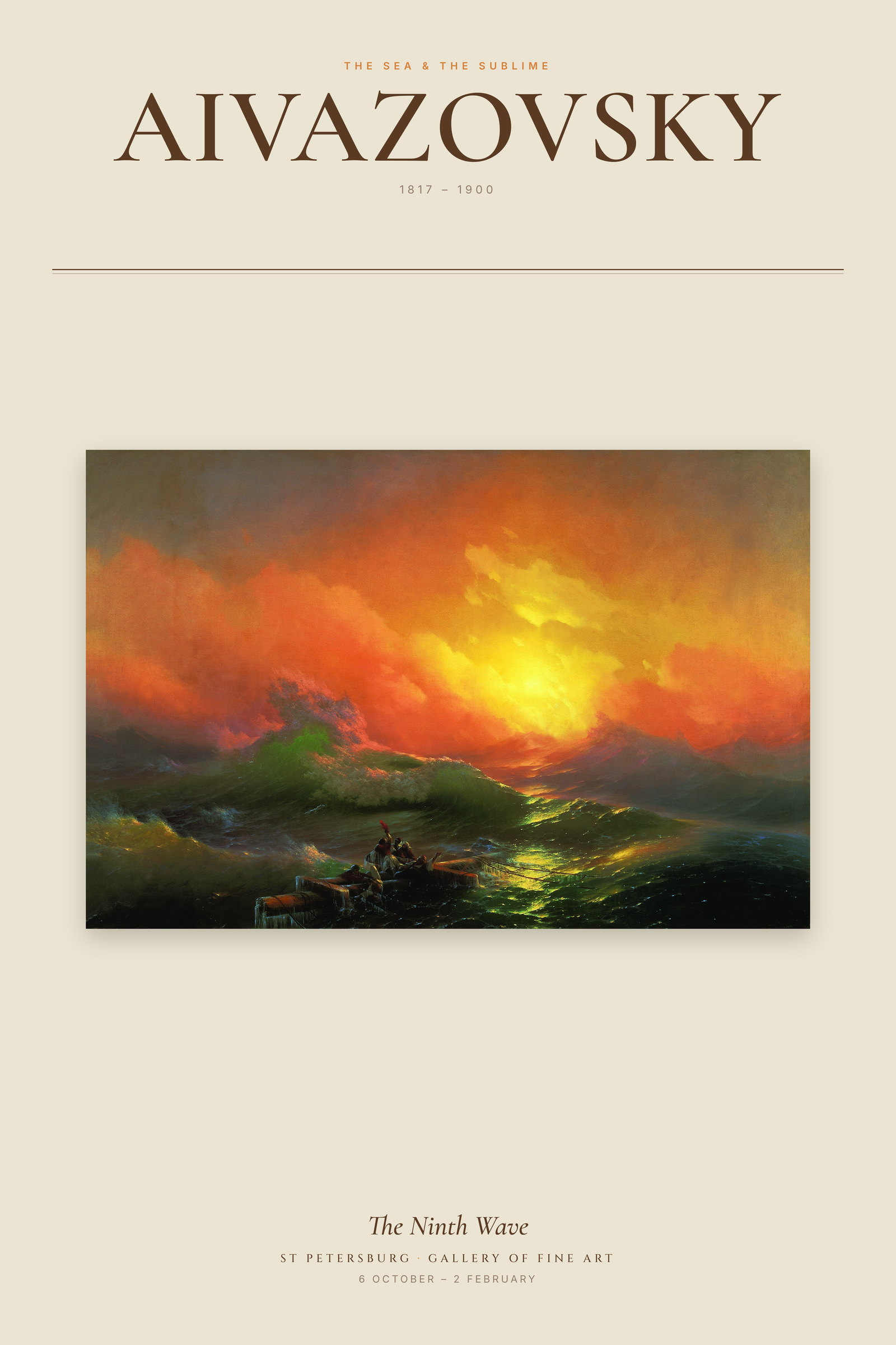 The Ninth Wave — Exhibition Poster