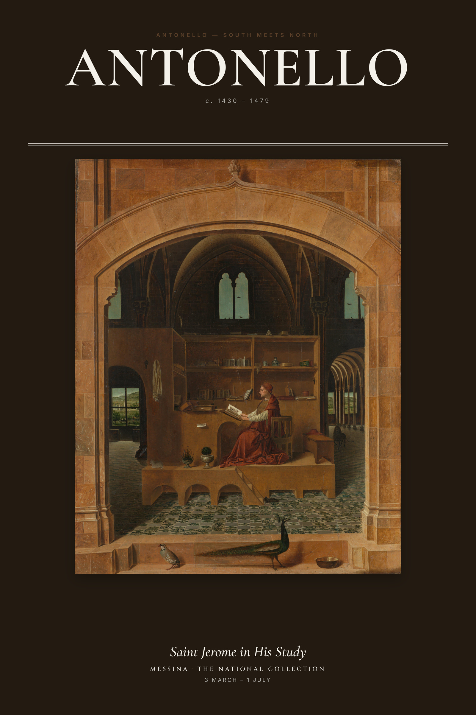 Saint Jerome in His Study (Antonello) — Exhibition Poster