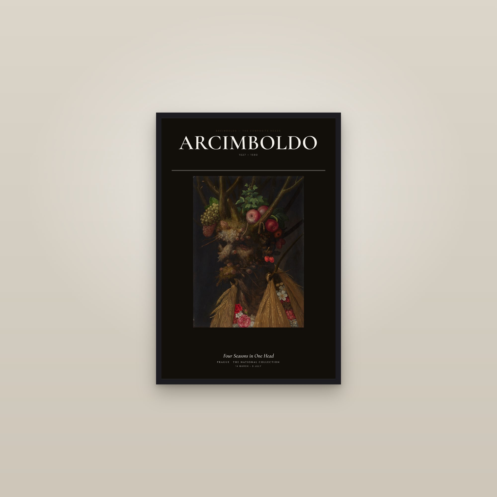 Four Seasons in One Head — Exhibition Poster