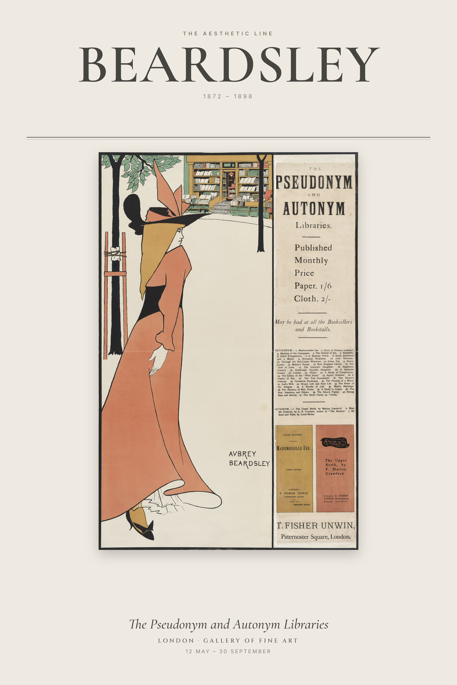The Pseudonym and Autonym Libraries — Exhibition Poster