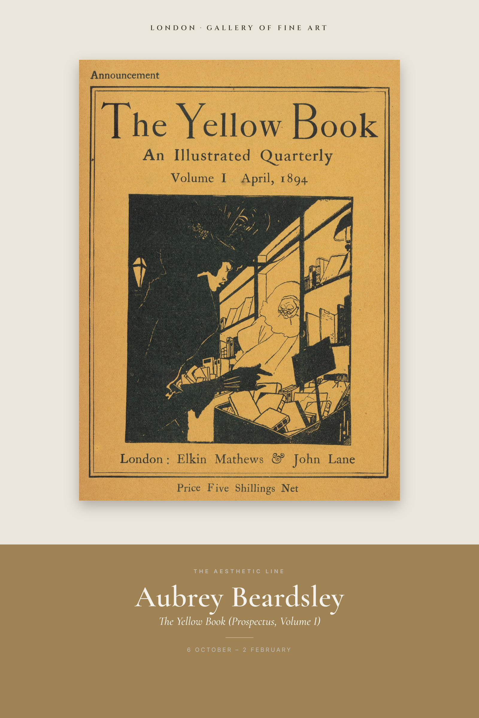 The Yellow Book (Prospectus, Volume I) — Exhibition Poster