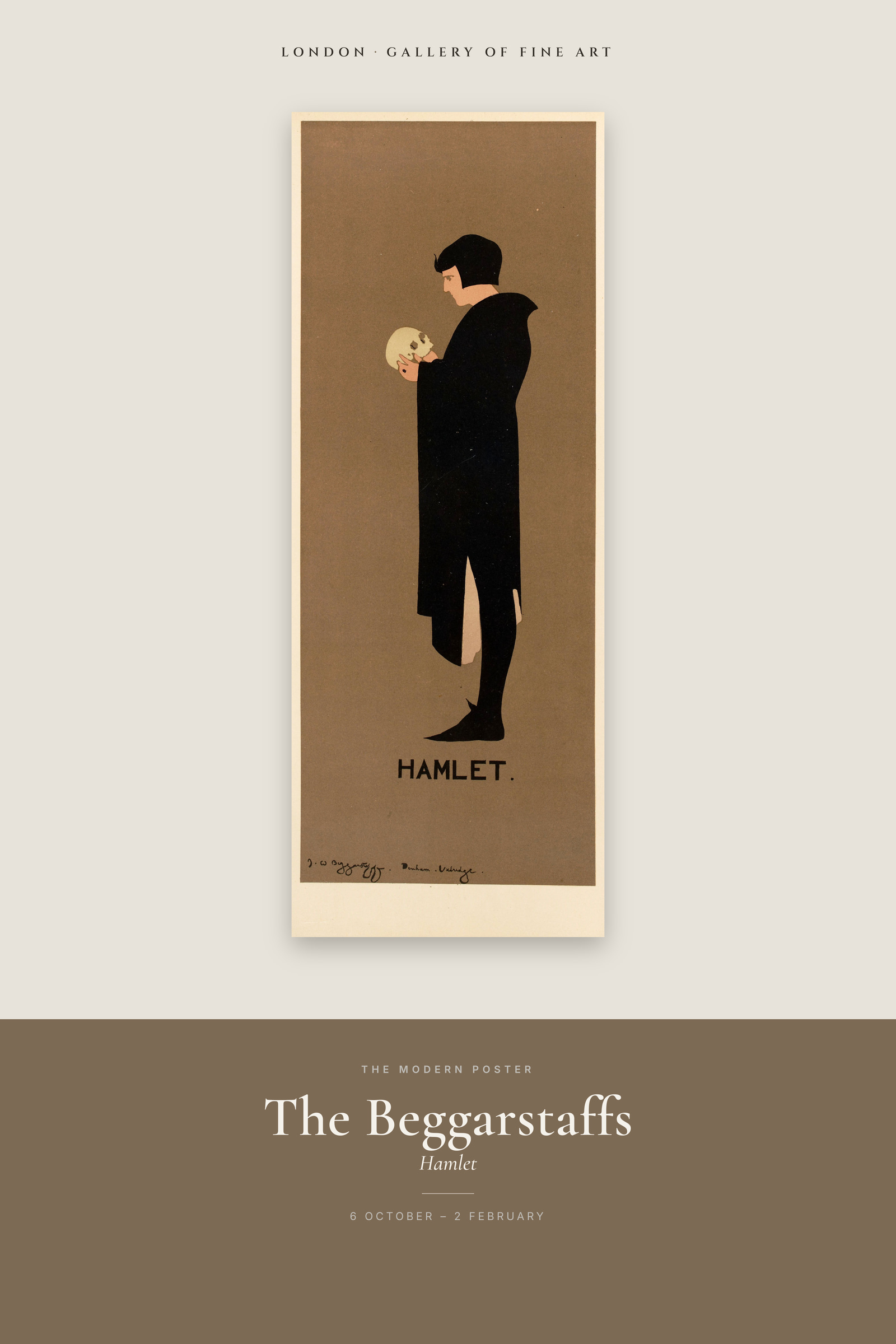 Hamlet (Beggarstaffs) — Exhibition Poster