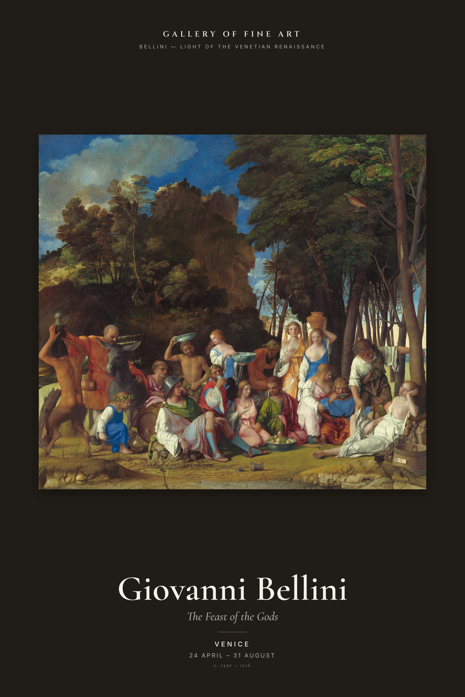 The Feast of the Gods — Exhibition Poster