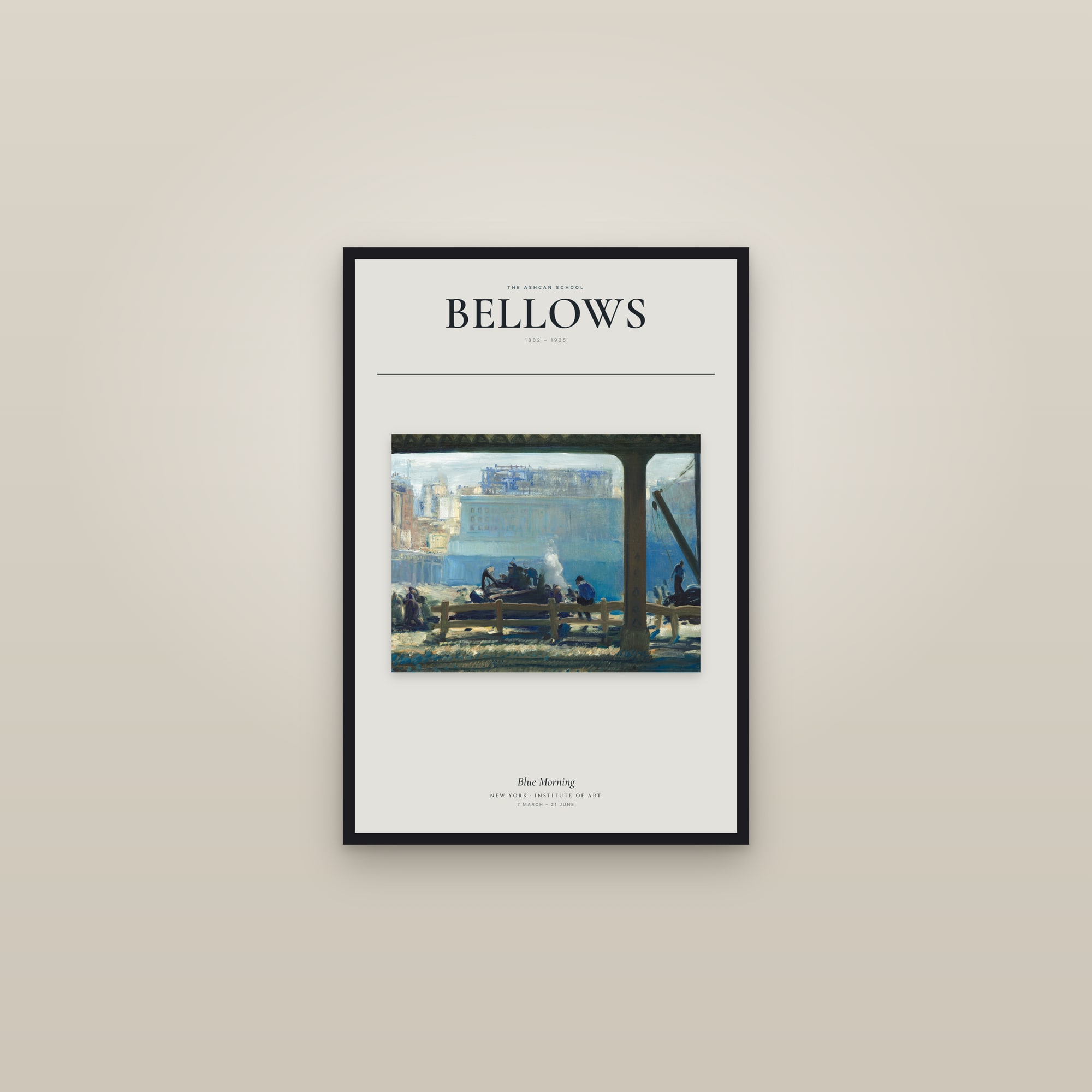 Blue Morning — Exhibition Poster