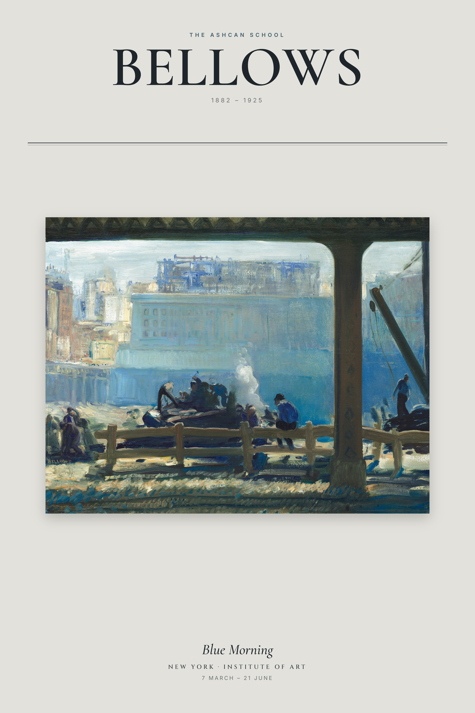 Blue Morning — Exhibition Poster
