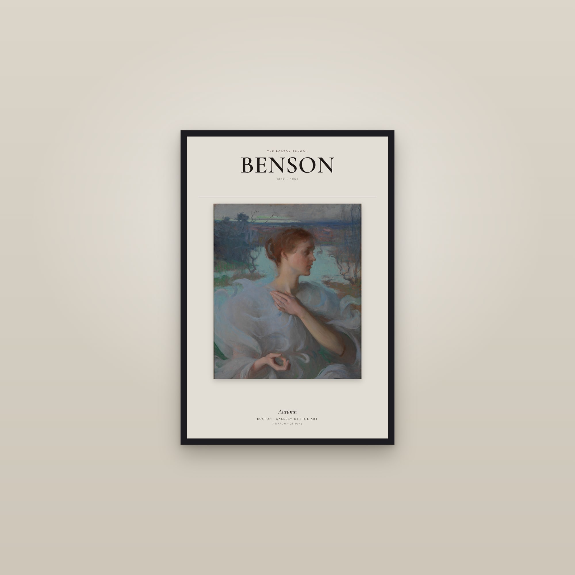 Autumn (Benson) — Exhibition Poster