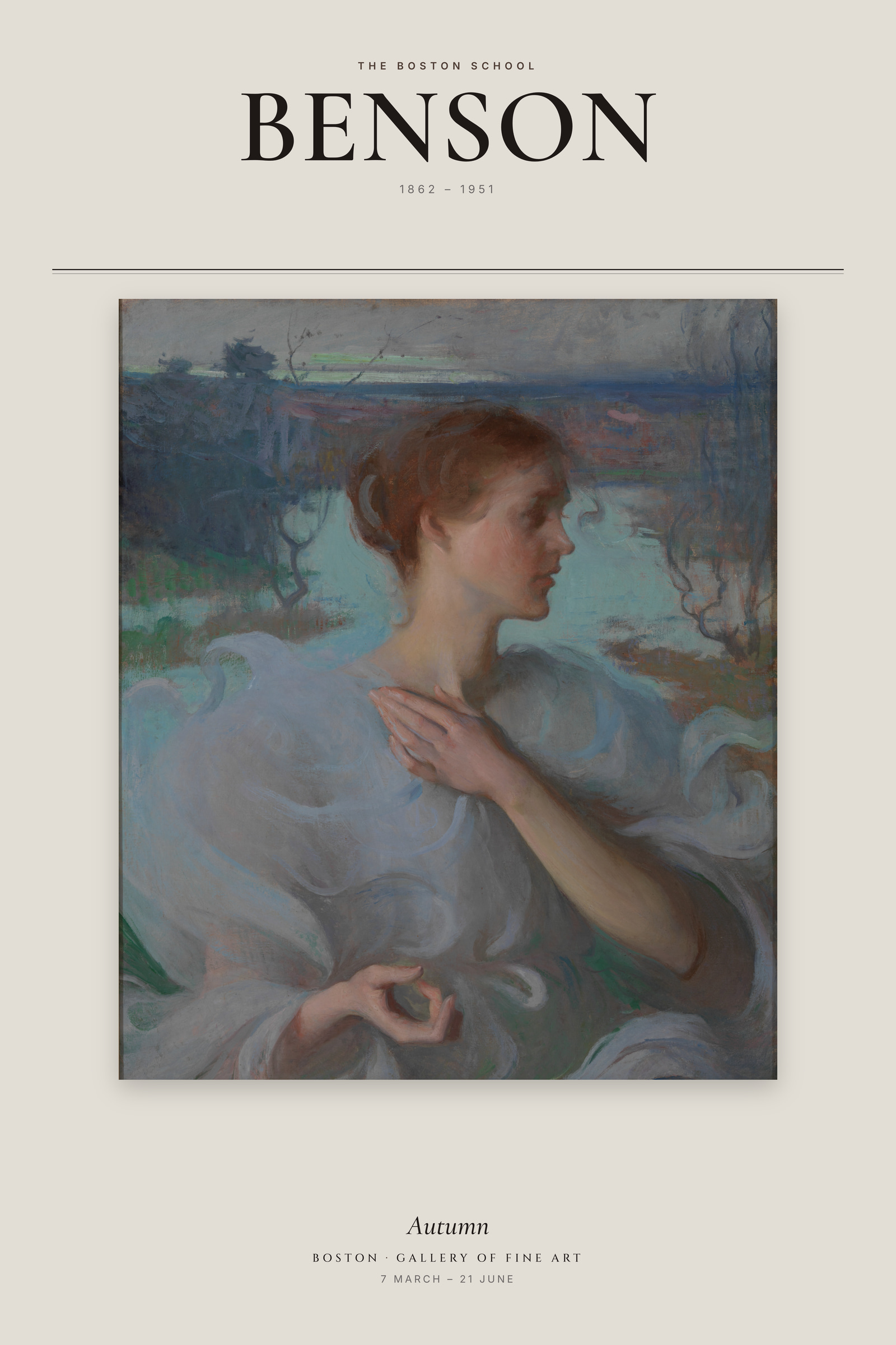 Autumn (Benson) — Exhibition Poster