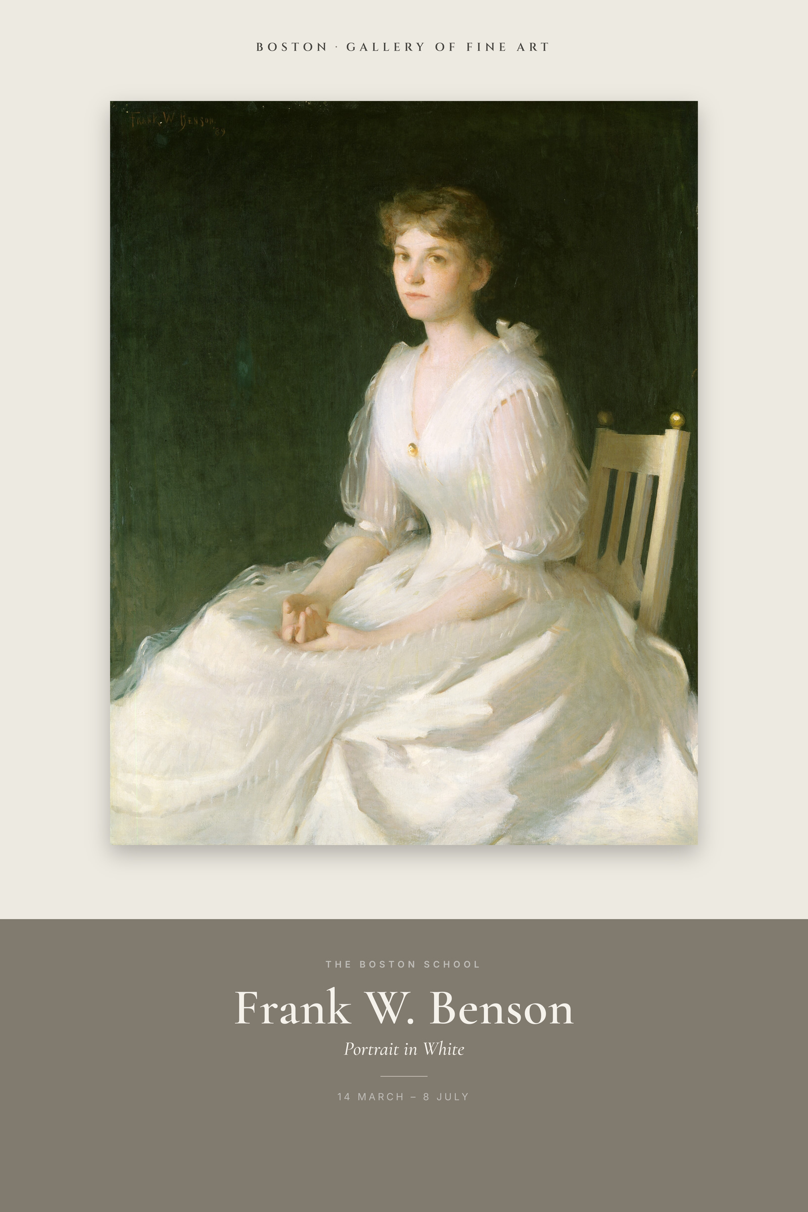 Portrait in White — Exhibition Poster