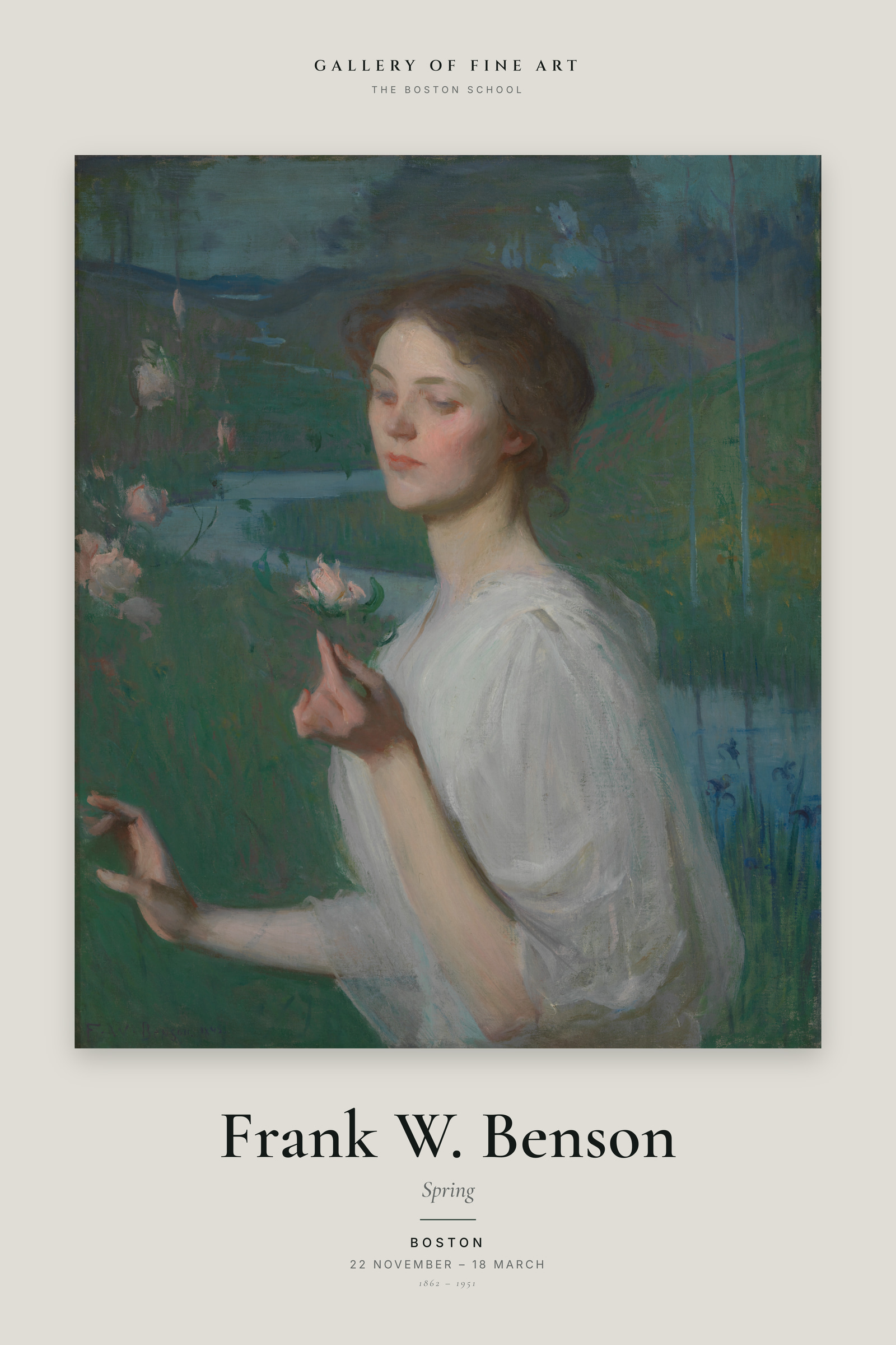 Spring (Benson) — Exhibition Poster