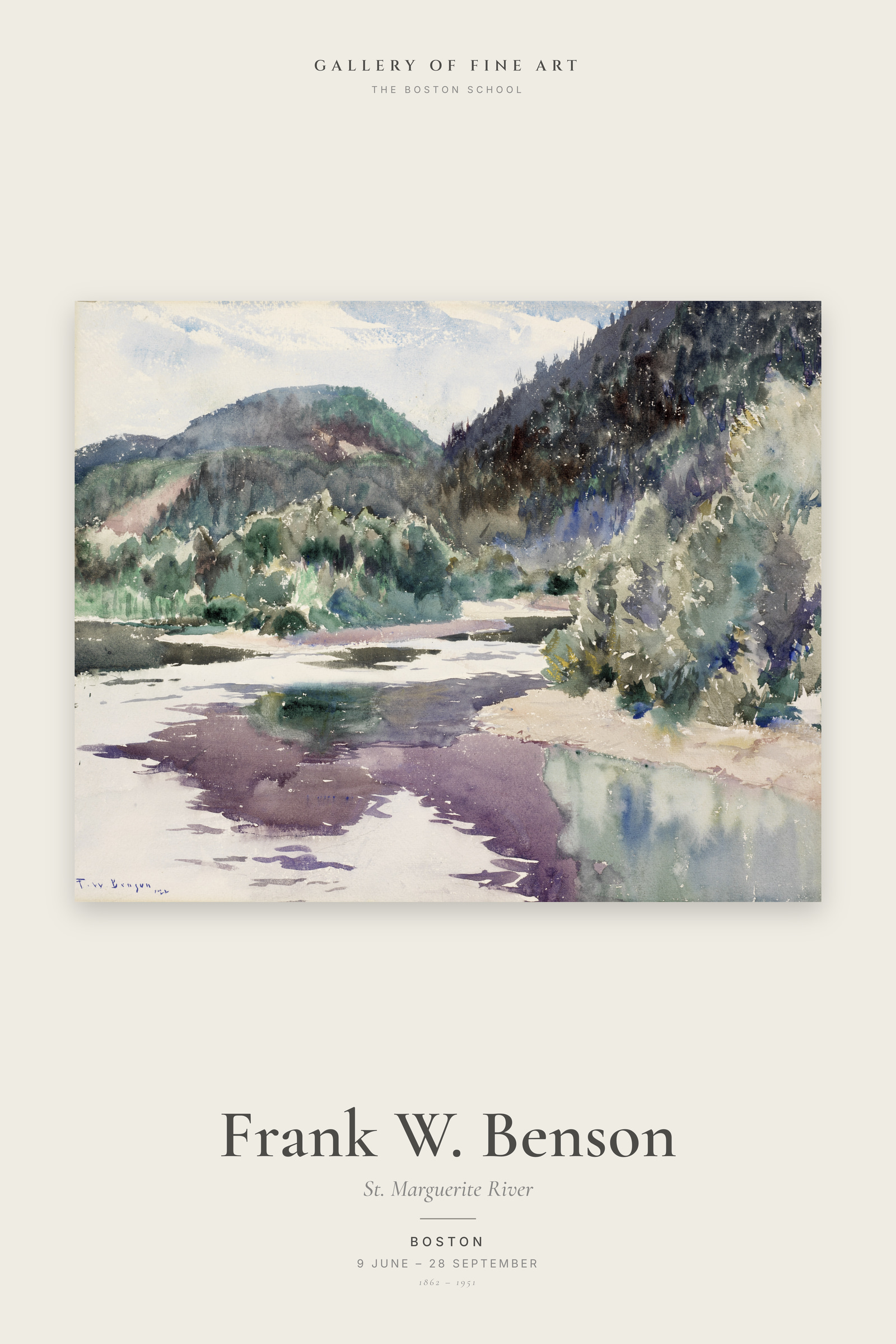 St. Marguerite River — Exhibition Poster