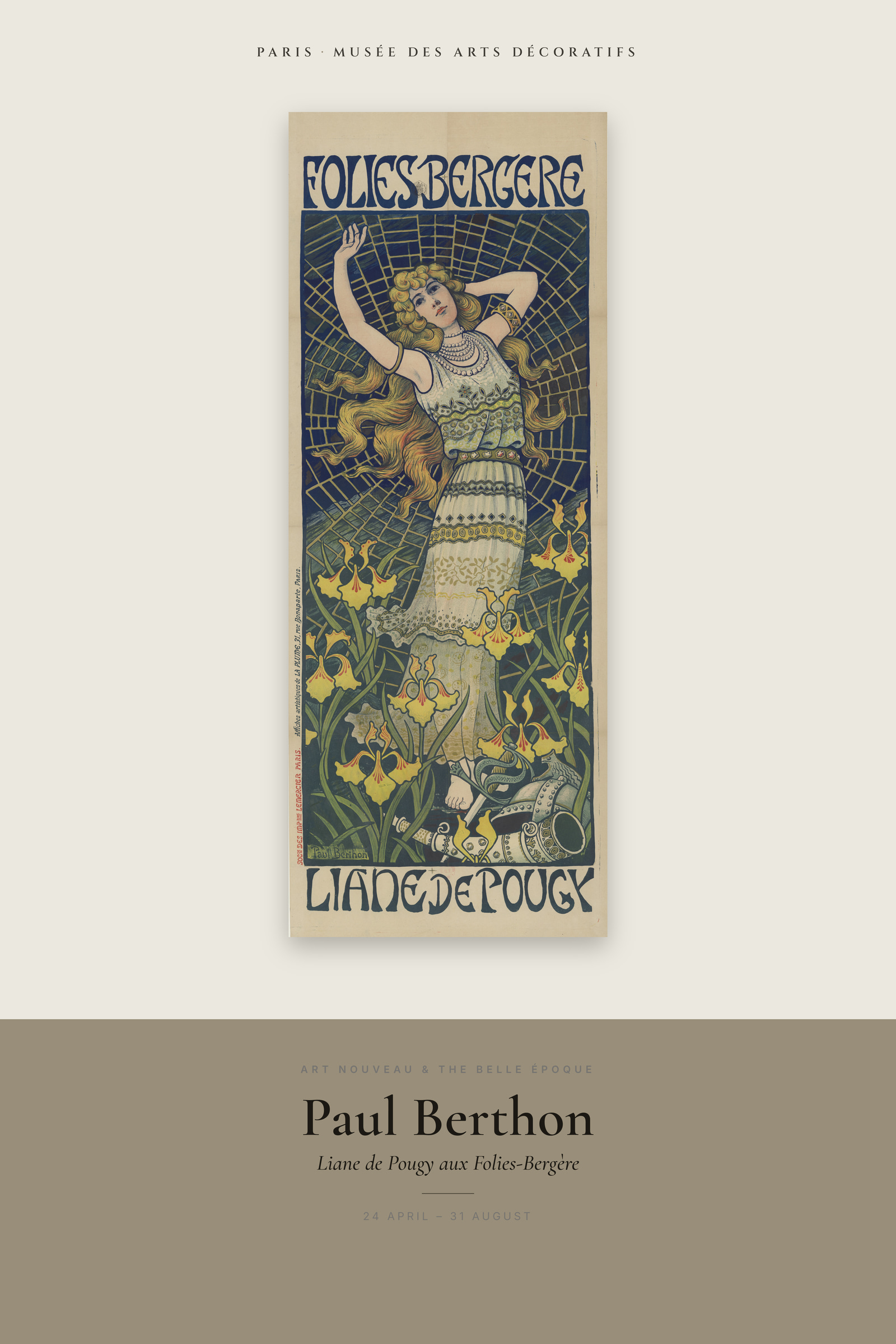 Liane de Pougy aux Folies-Bergère — Exhibition Poster
